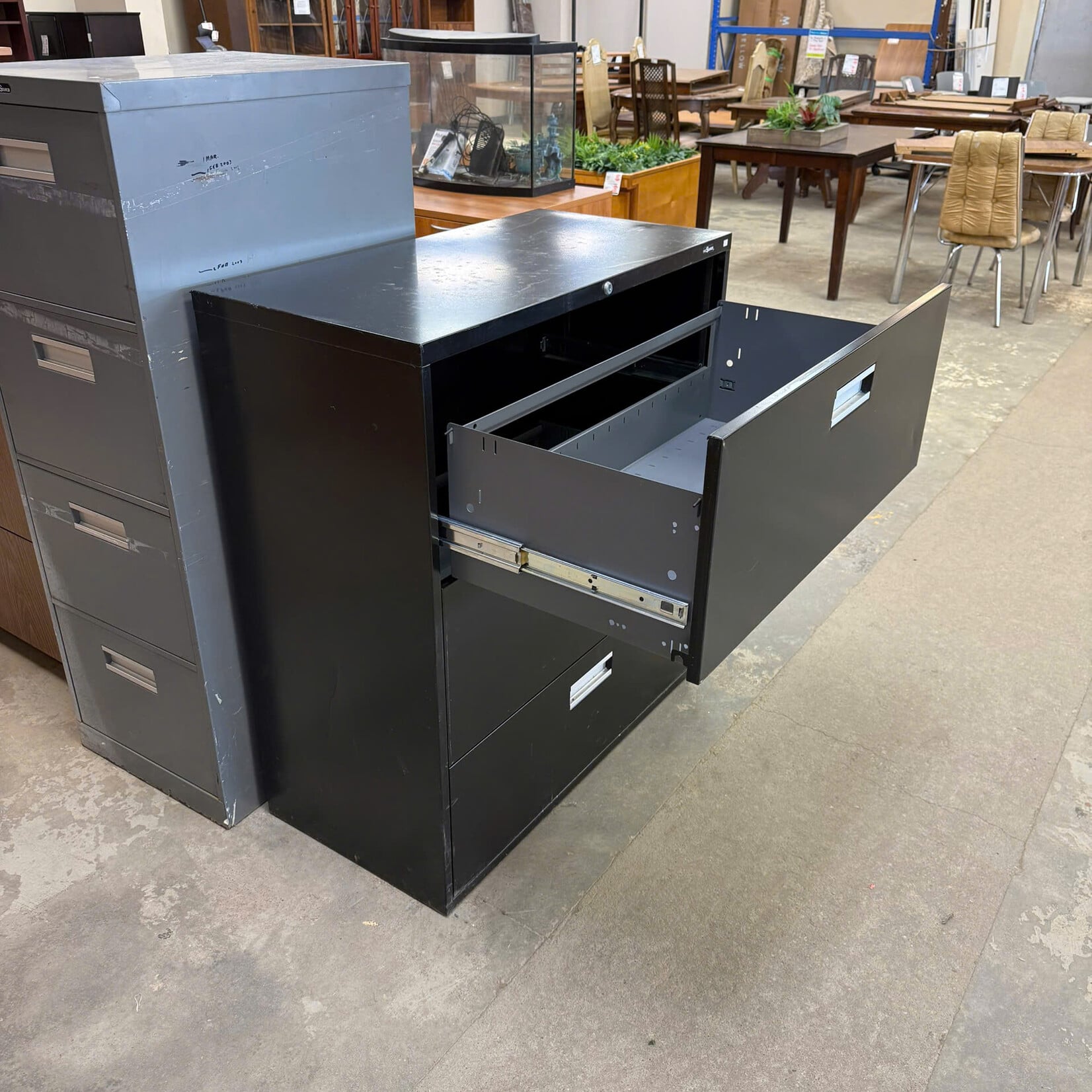 Black File Cabinet