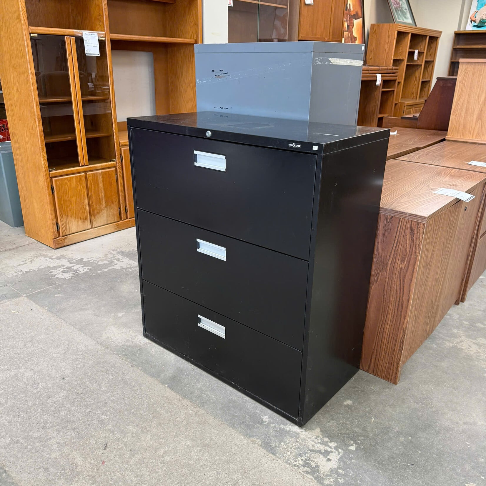 Black File Cabinet