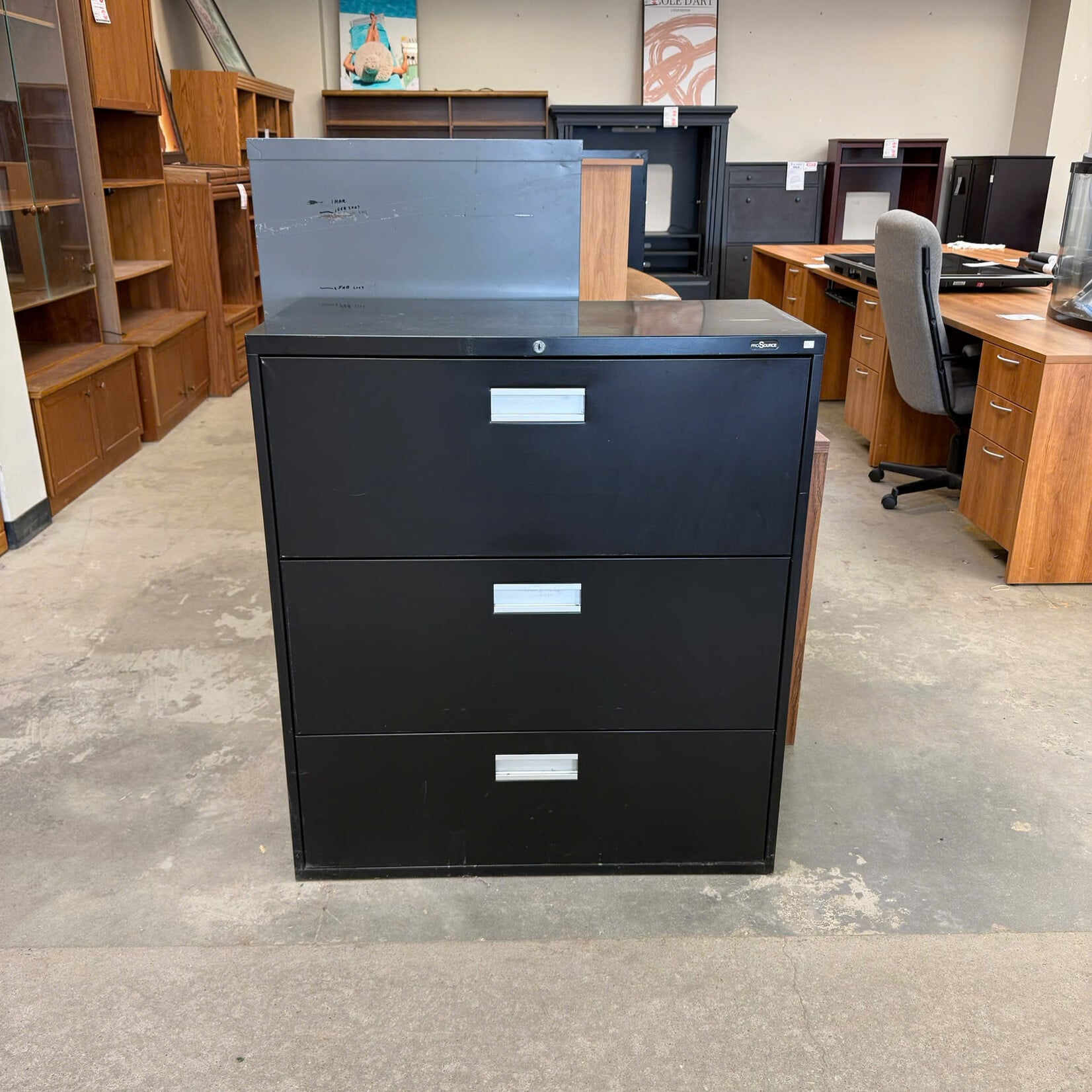 Black File Cabinet