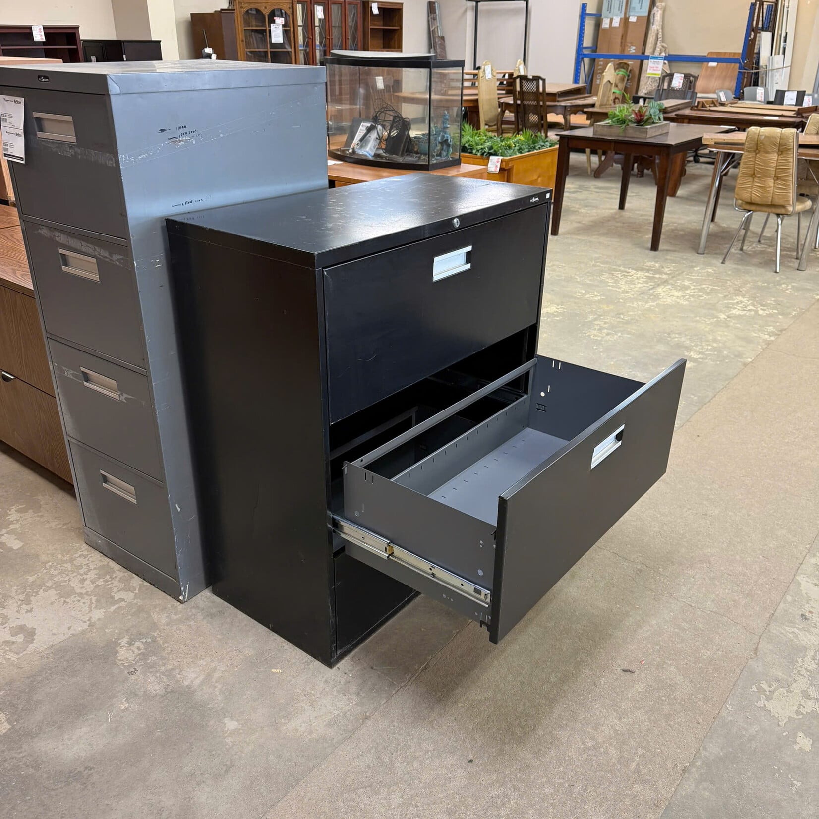 Black File Cabinet