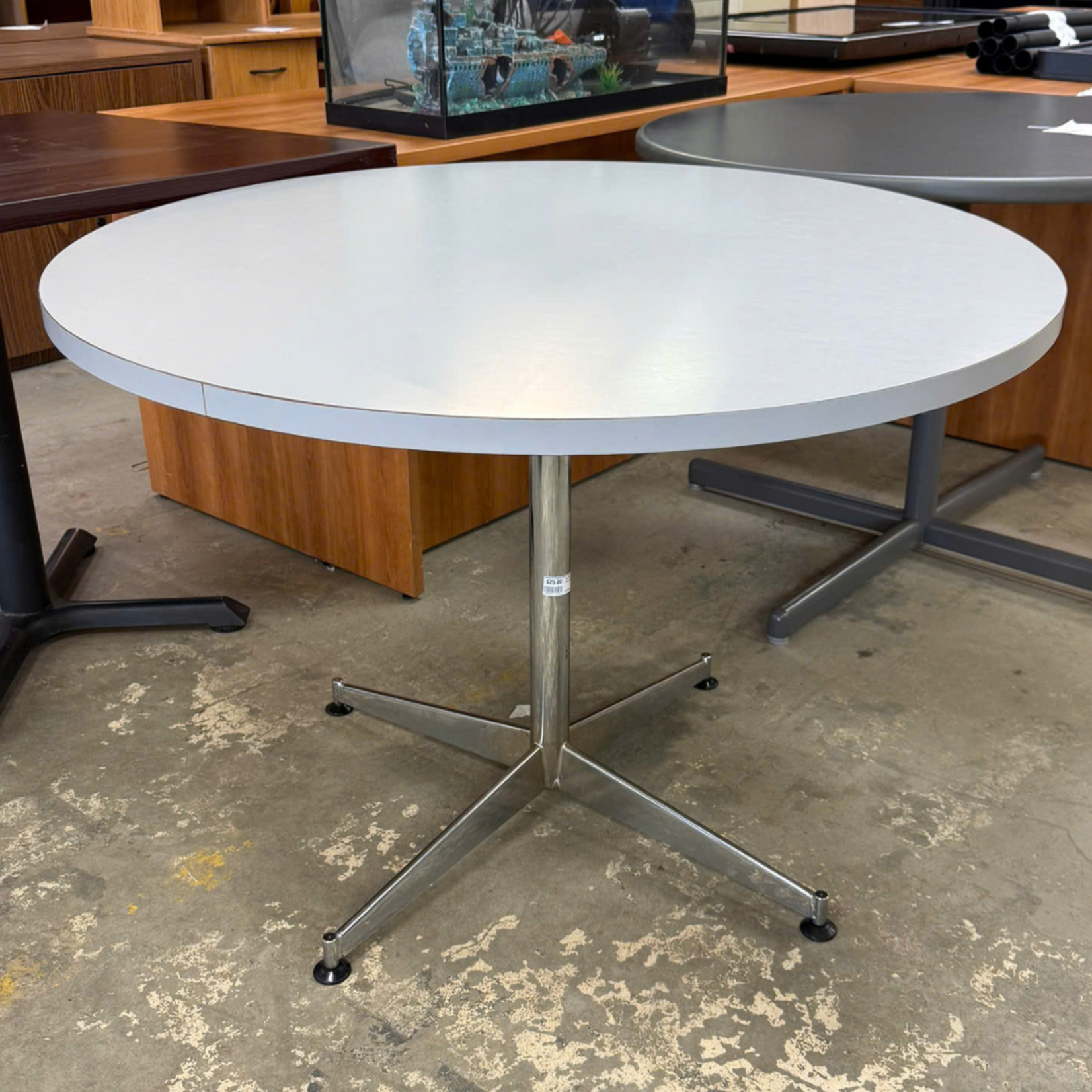 42" Round Gray Table