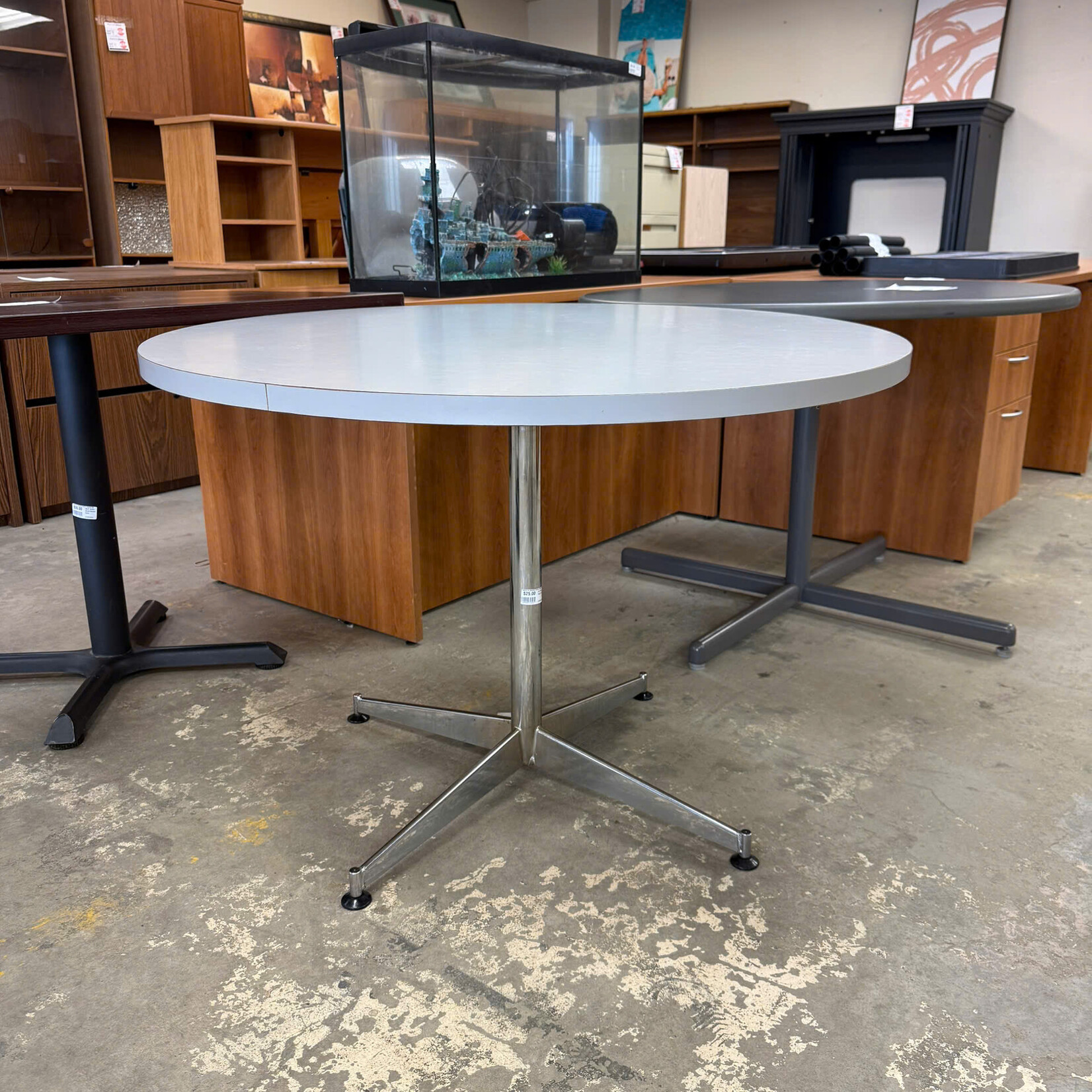42" Round Gray Table