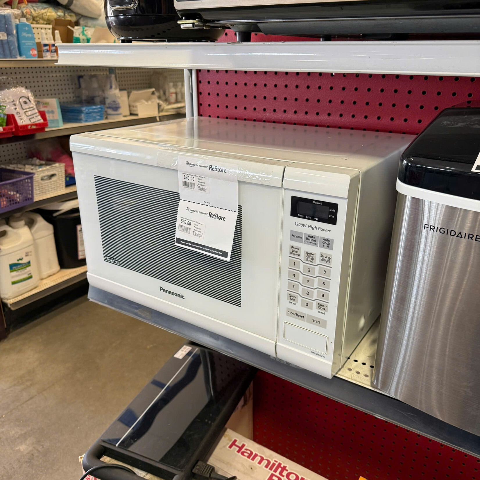 White Panasonic Microwave