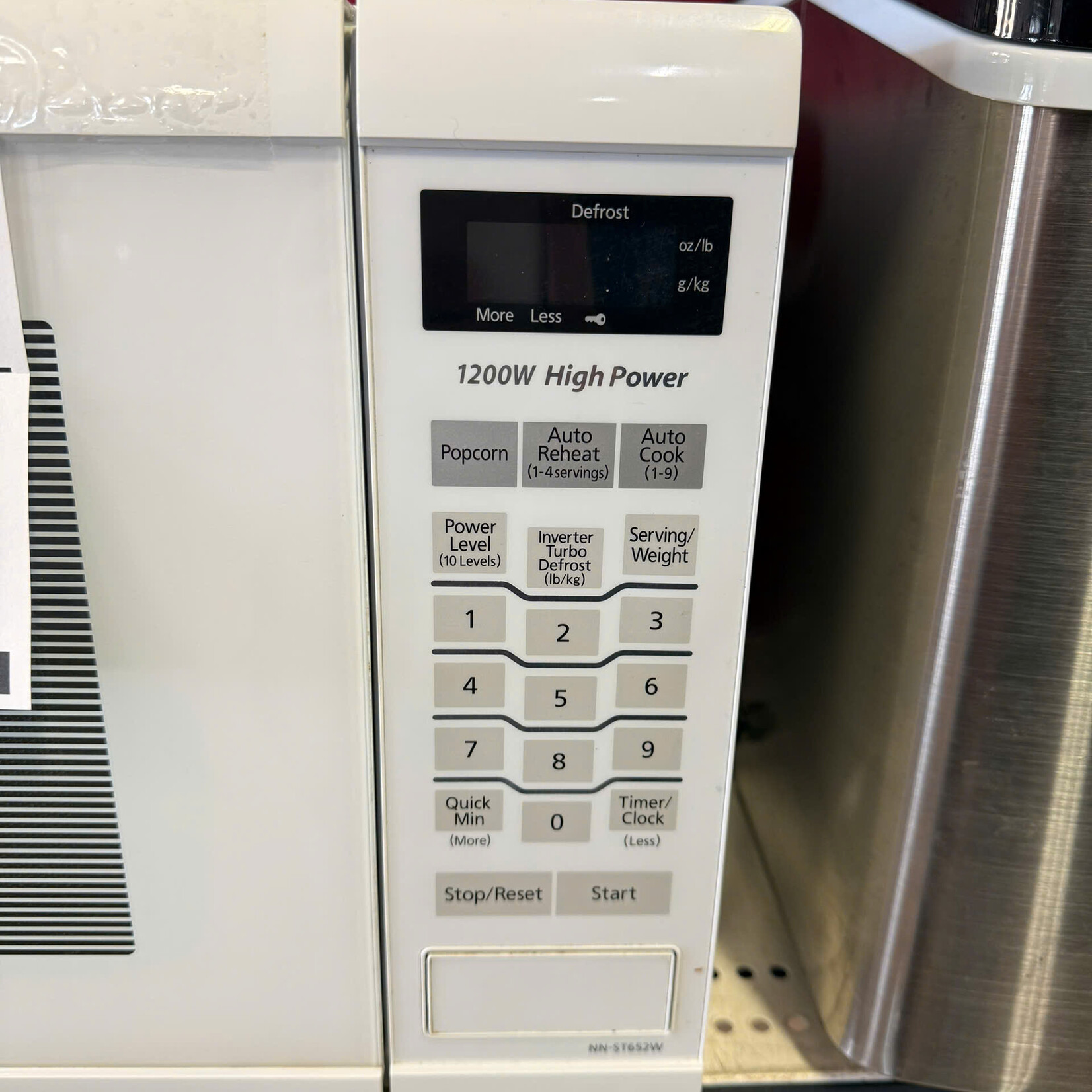 White Panasonic Microwave