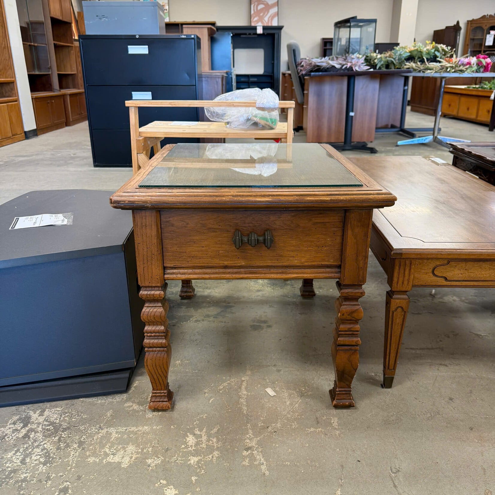 Rectangle Table with Glass Top