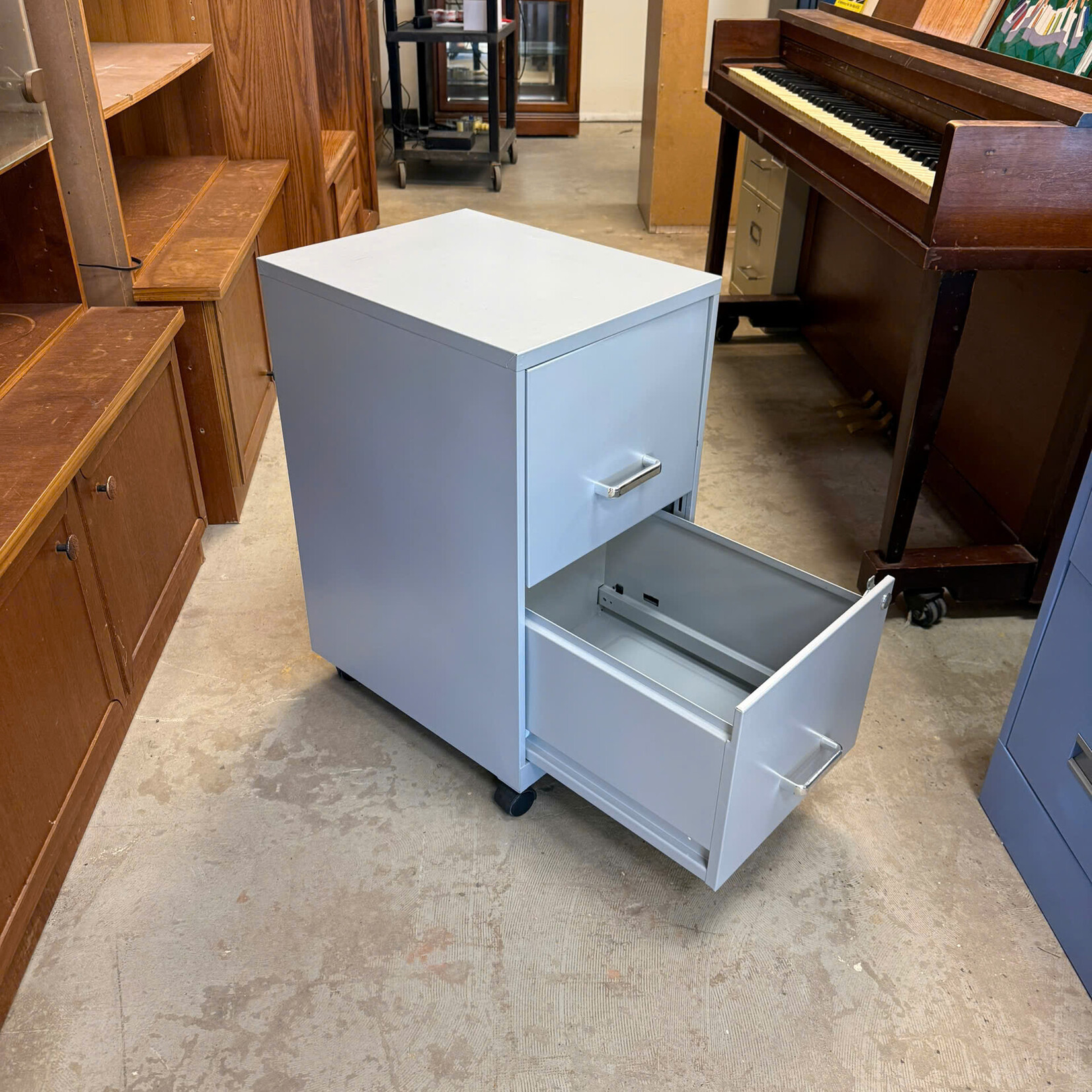 2 Drawers Rolling File Cabinet