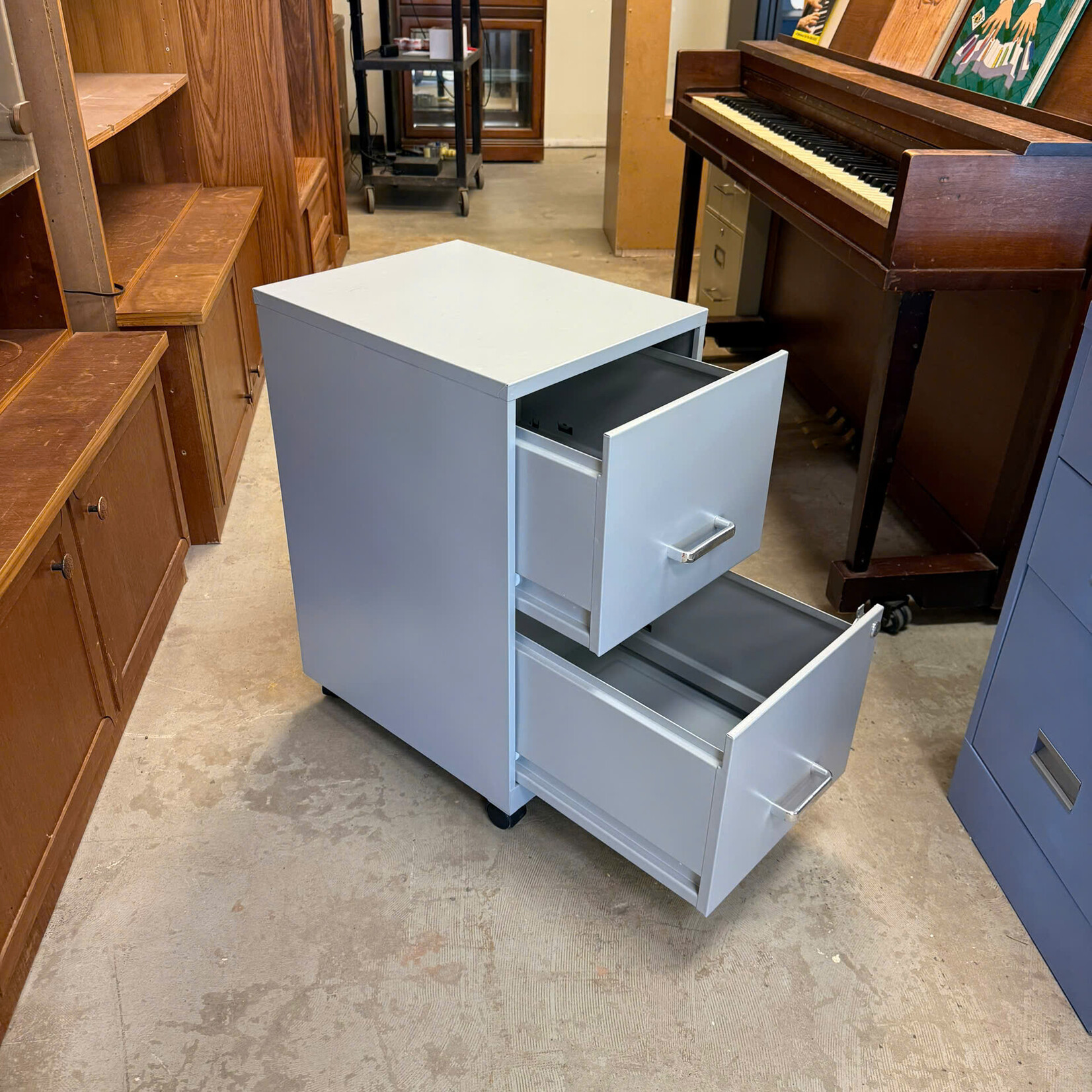2 Drawers Rolling File Cabinet
