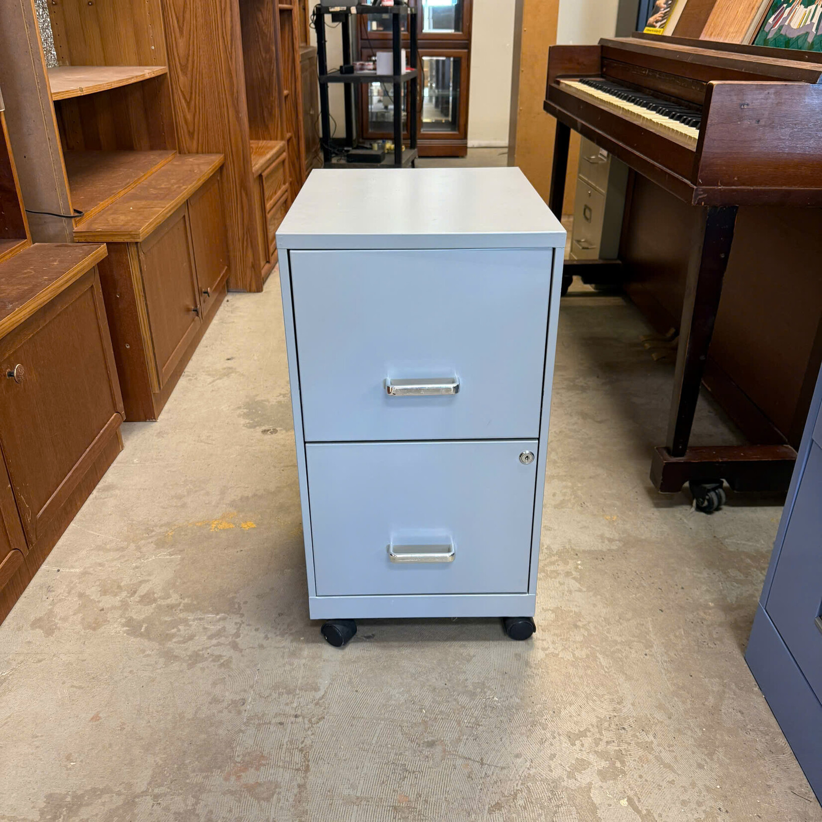 2 Drawers Rolling File Cabinet