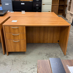 Wooden Desk w Left Drawers