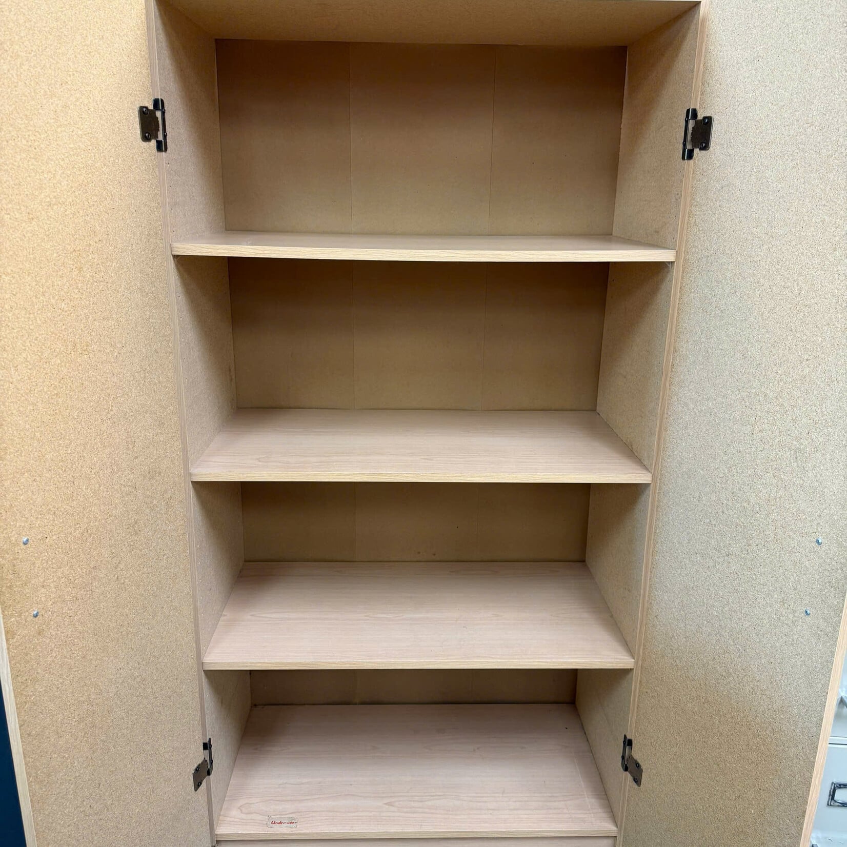 Wooden Beige Shelving Unit