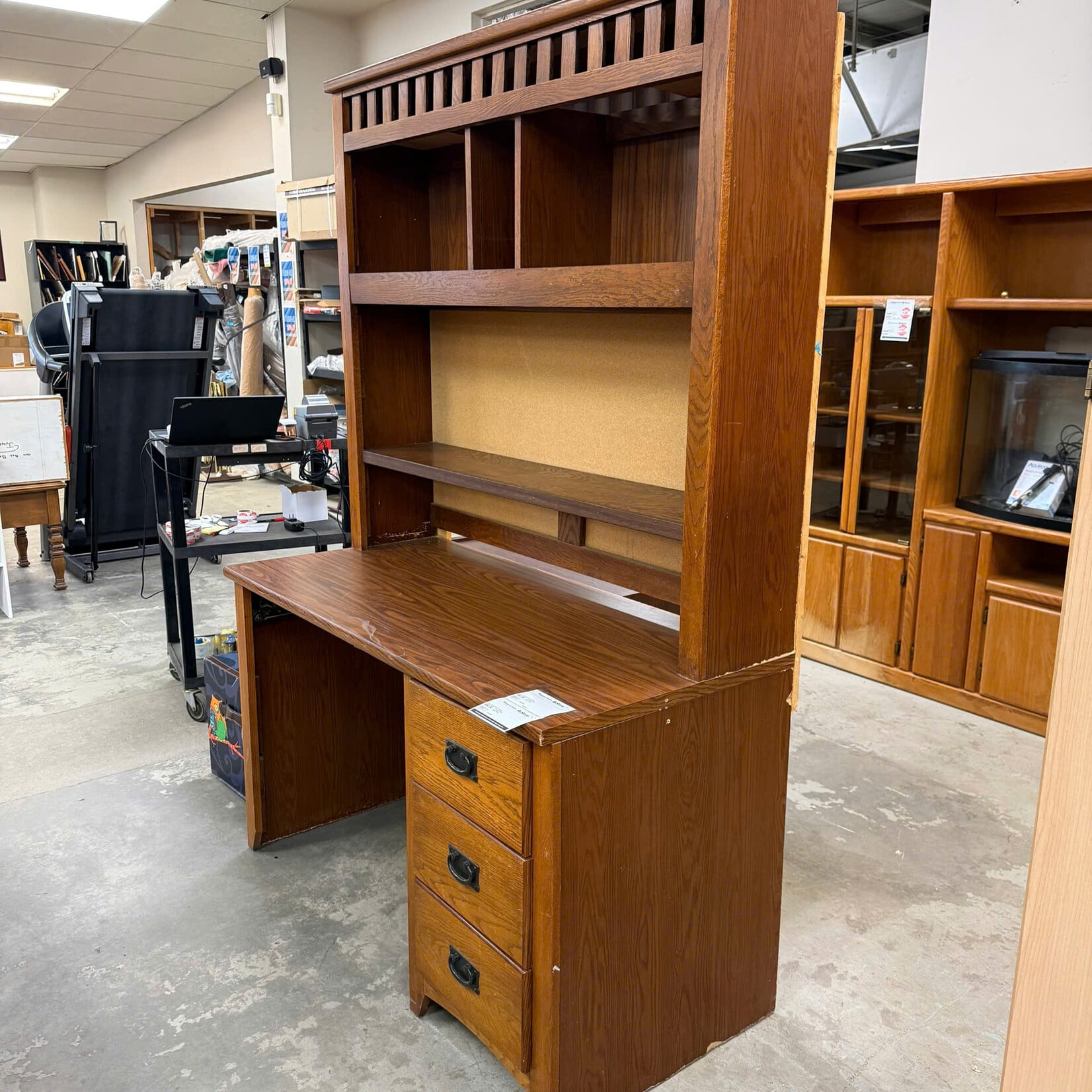 Computer Desk Upper Hutch