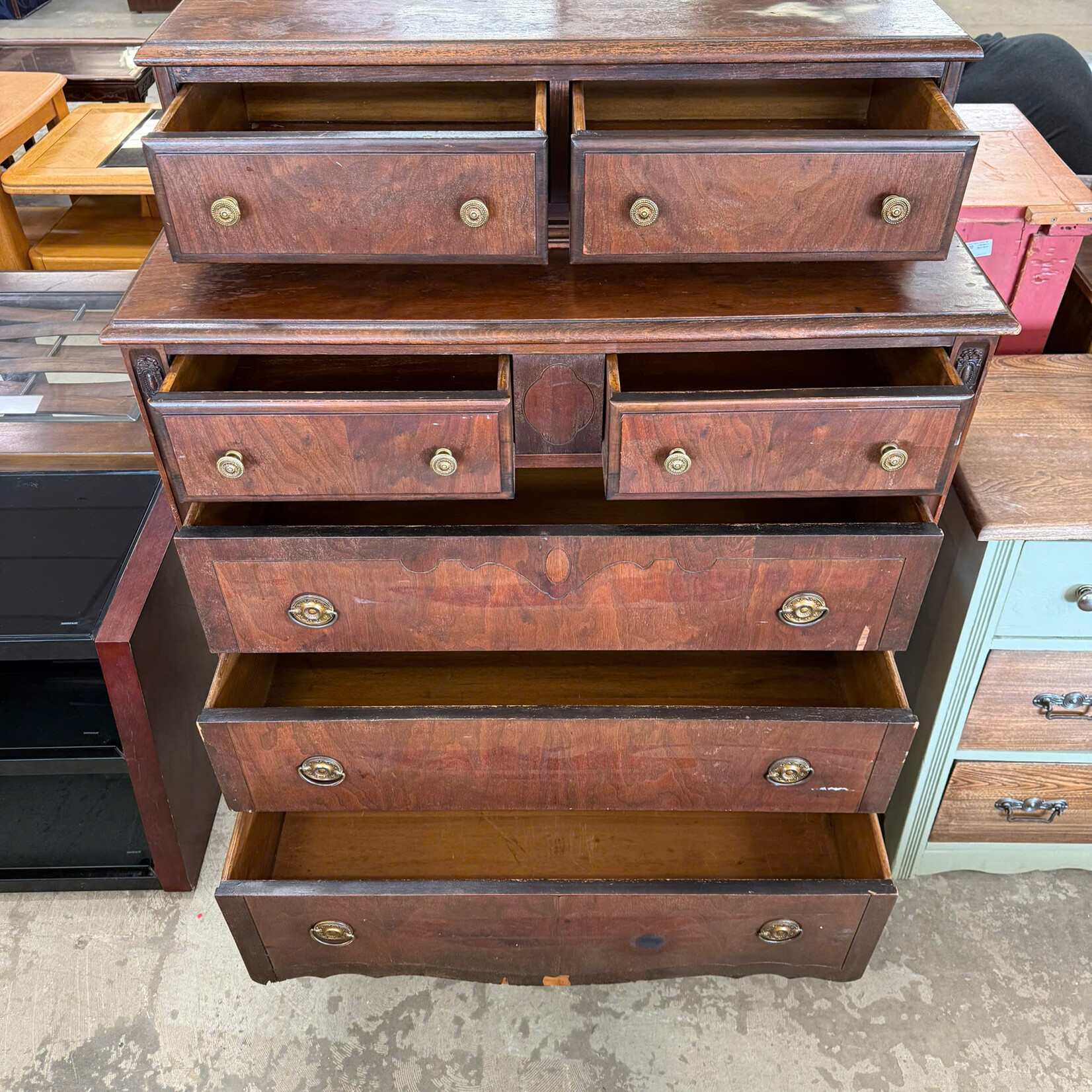 Wooden Chest Drawer Dresser