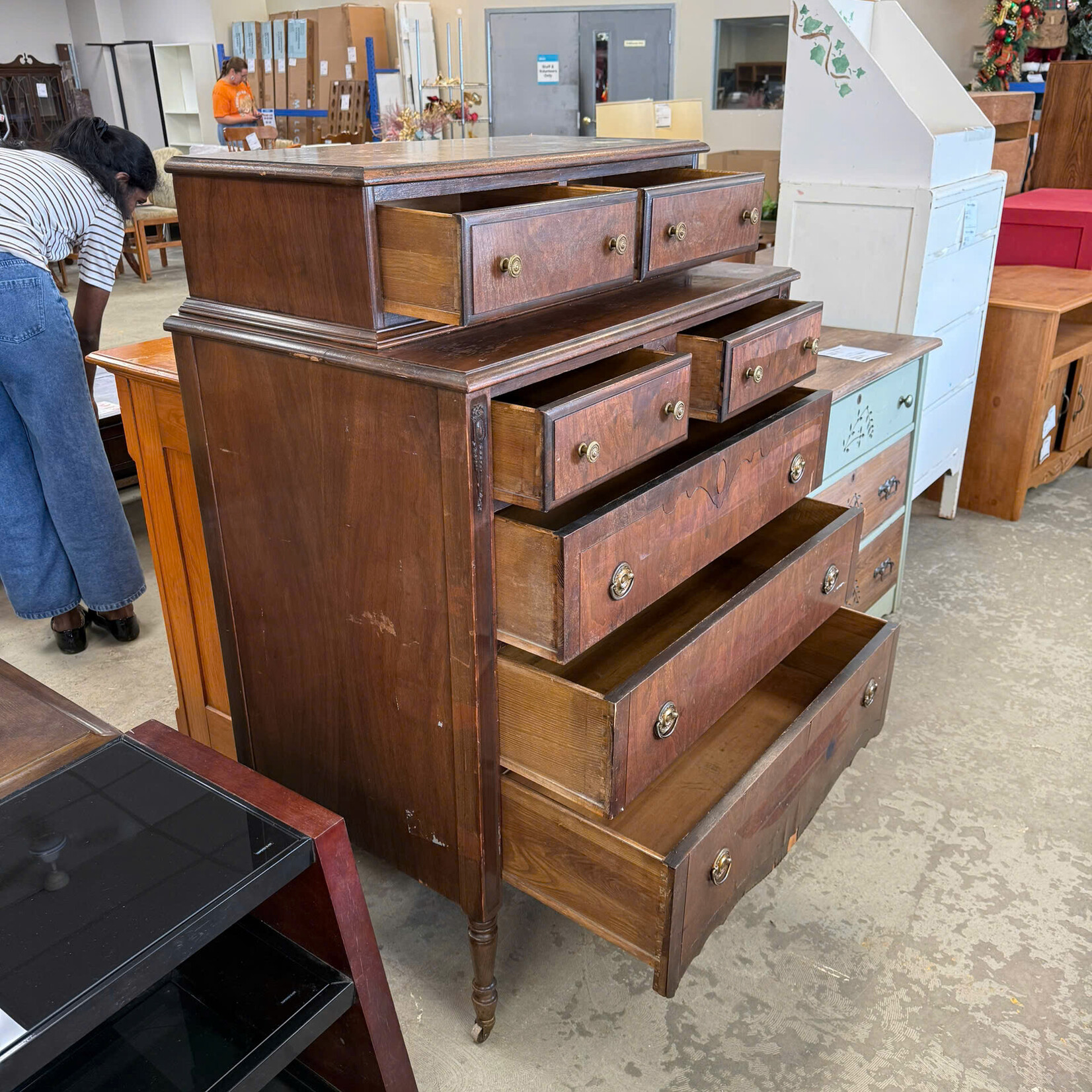 Wooden Chest Drawer Dresser