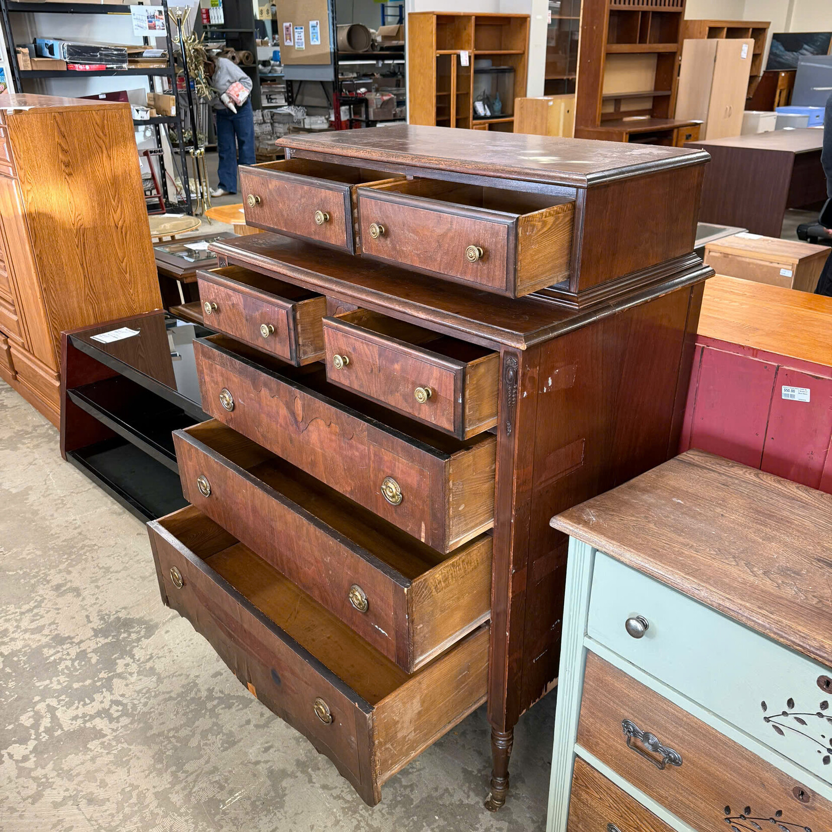Wooden Chest Drawer Dresser