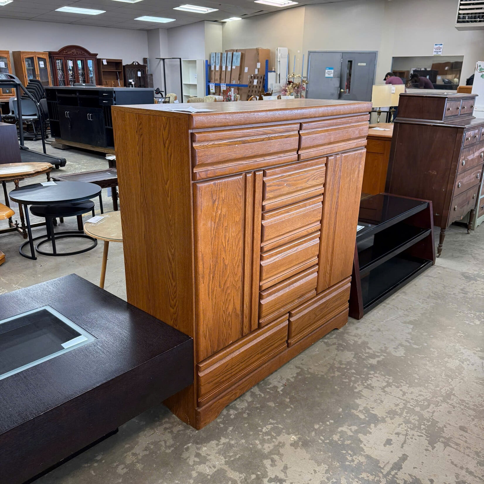 8Drawer-2Cabinet Dresser