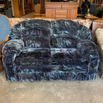 Charcoal Grey&Black Love Seat
