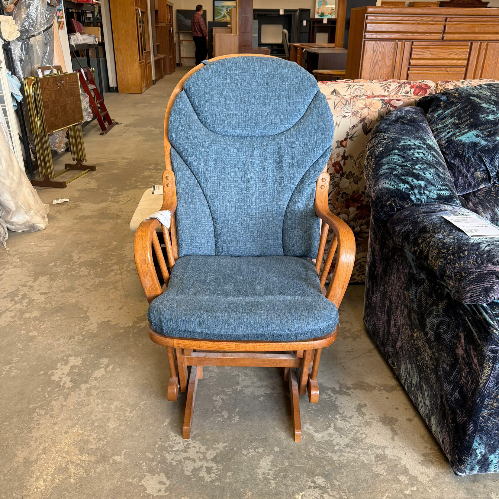 Blue Rocking Chair