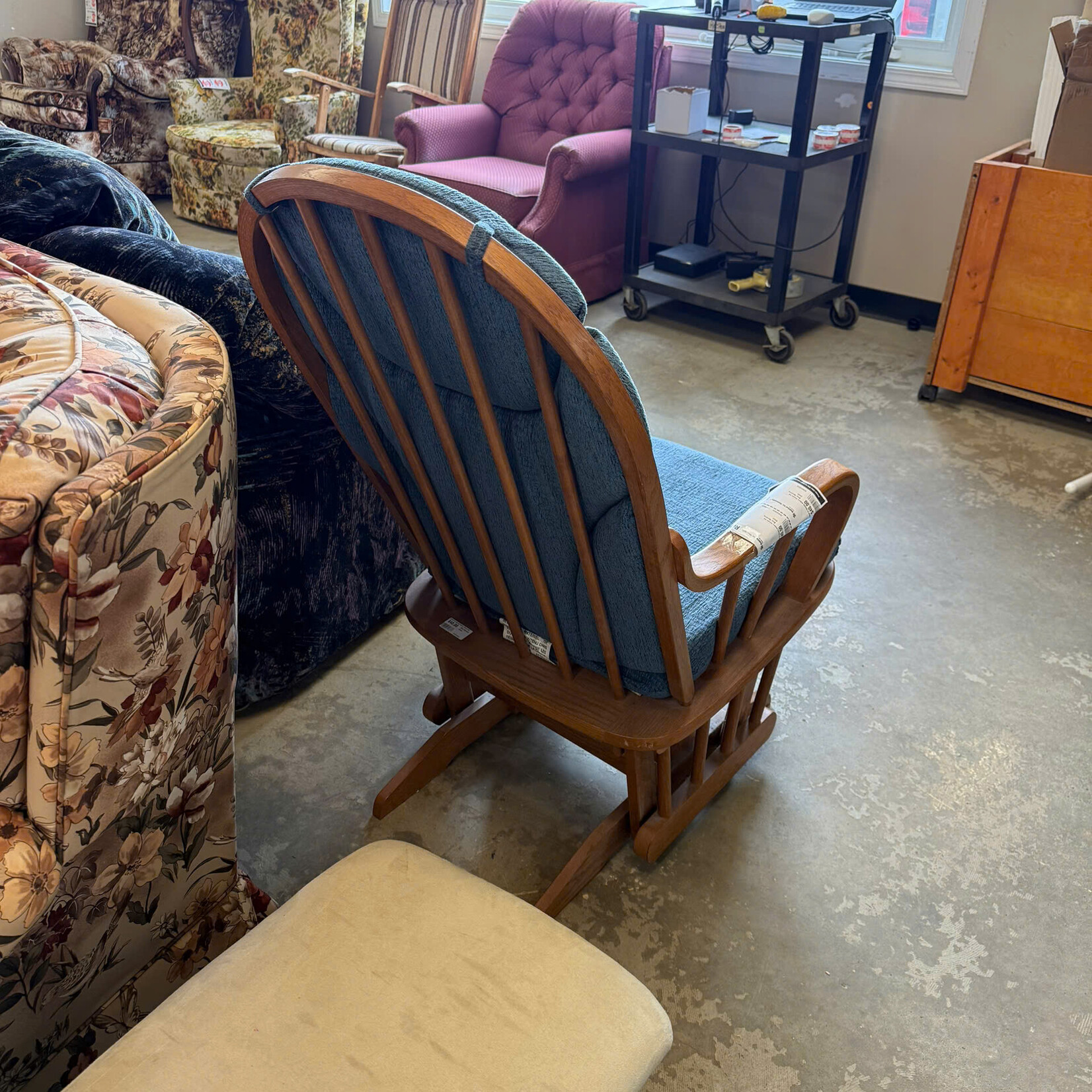 Blue Rocking Chair