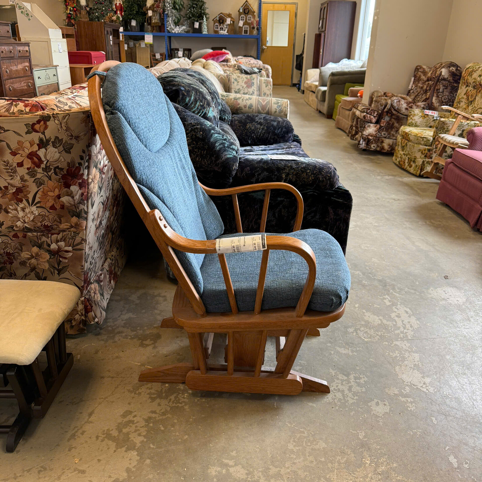 Blue Rocking Chair