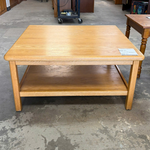 Square Coffee Table Lower Storage shelf