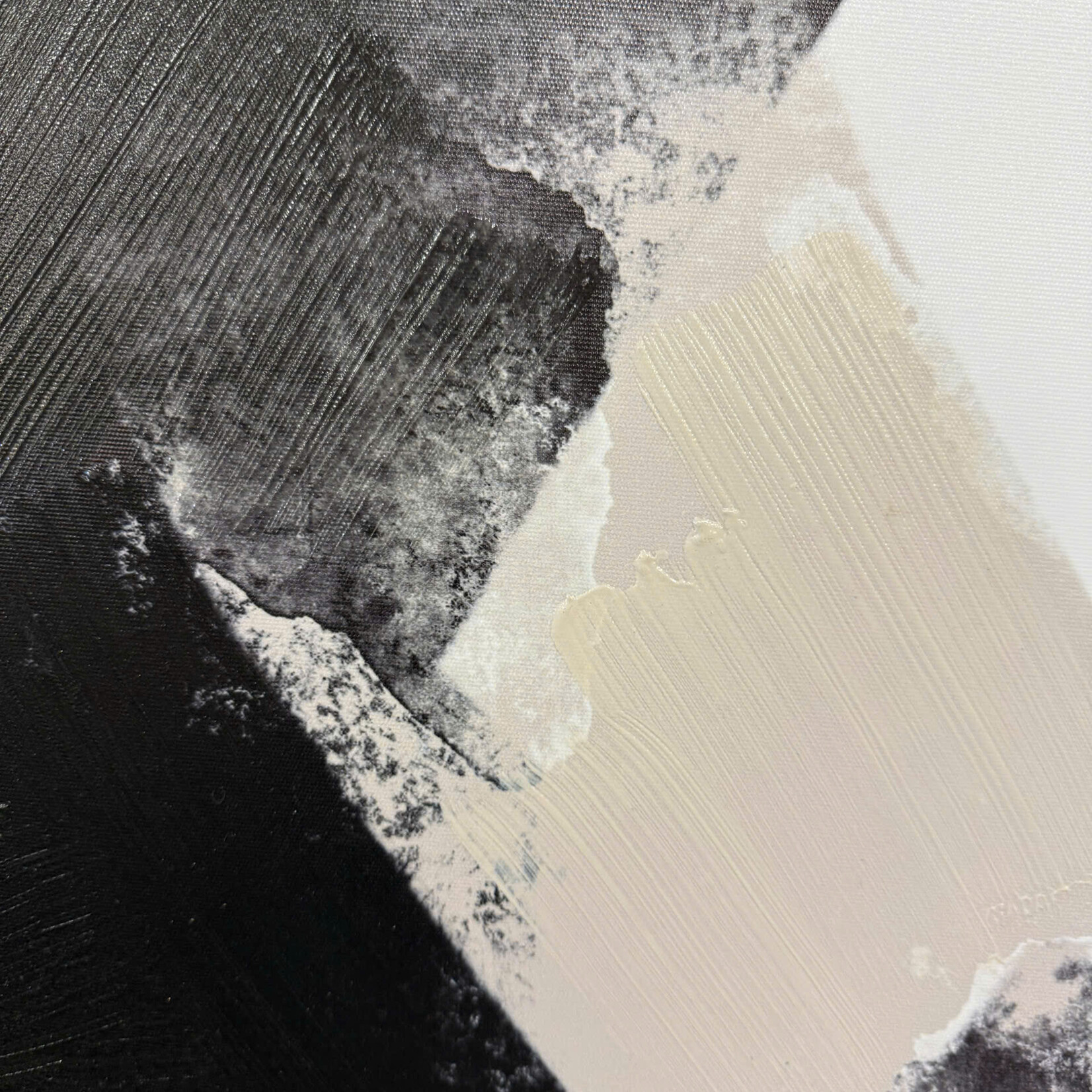 B&W Abstract Painting 1