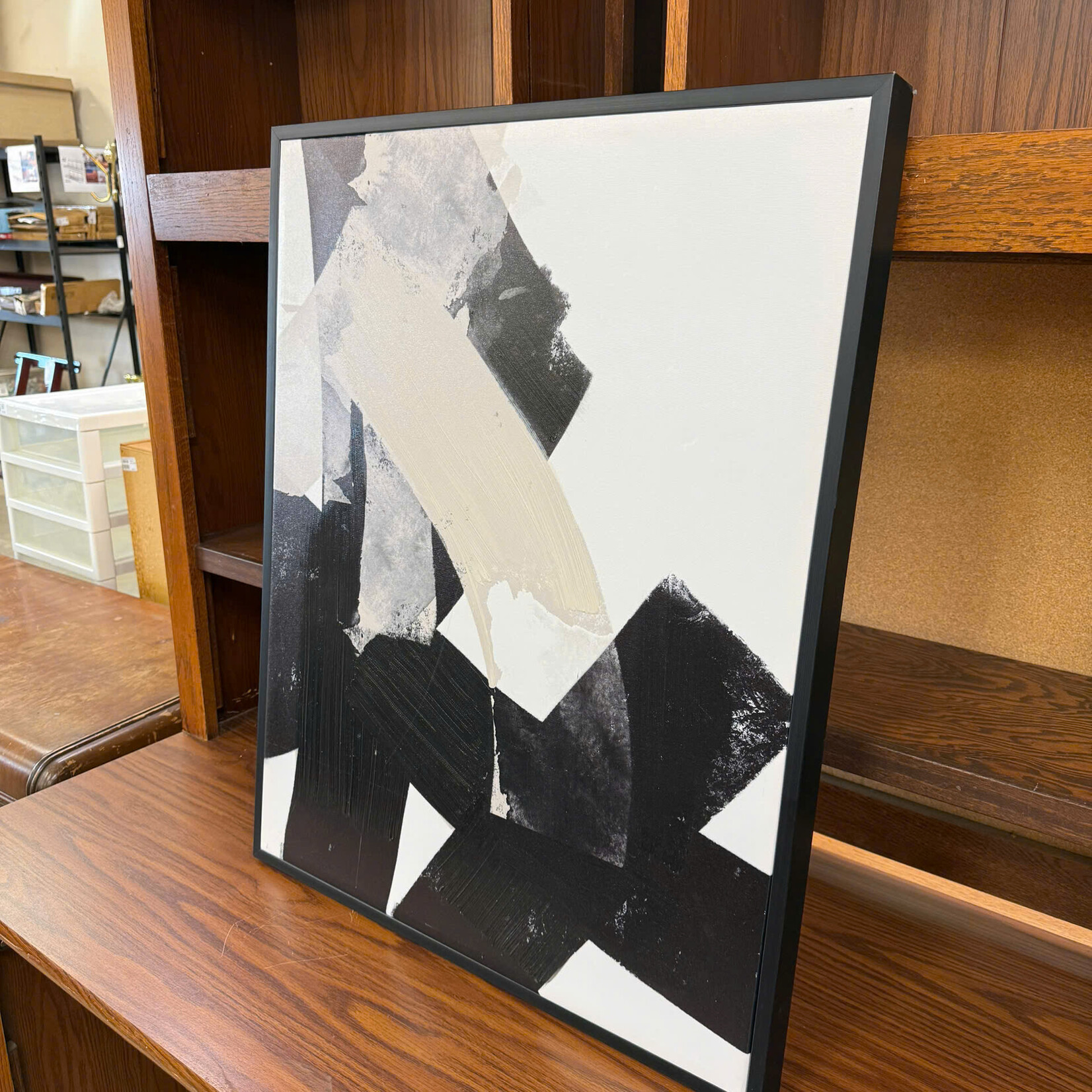 B&W Abstract Painting 2
