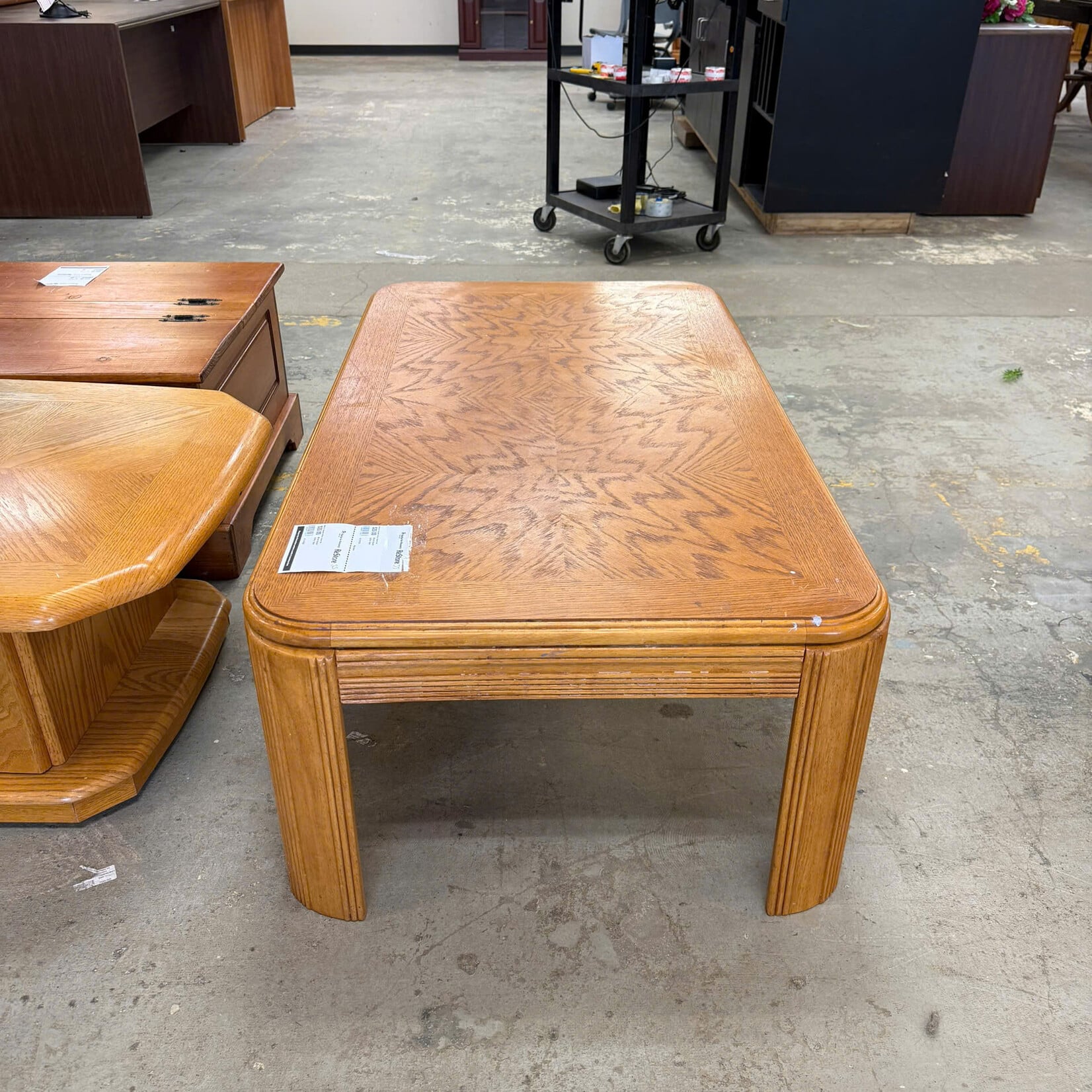 Brown Square Coffee Table