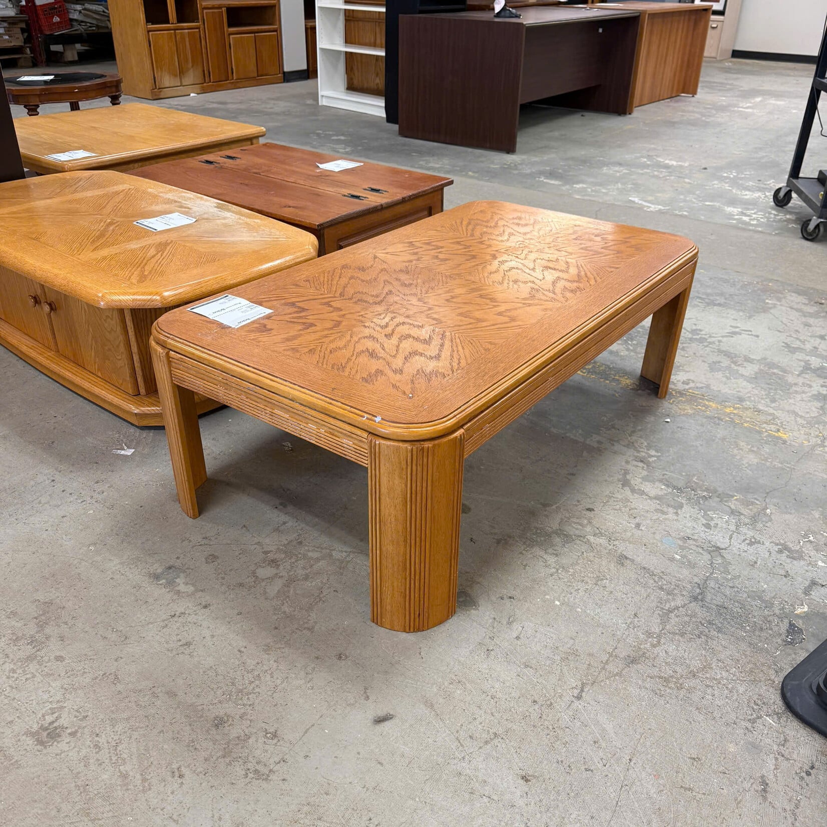 Brown Square Coffee Table