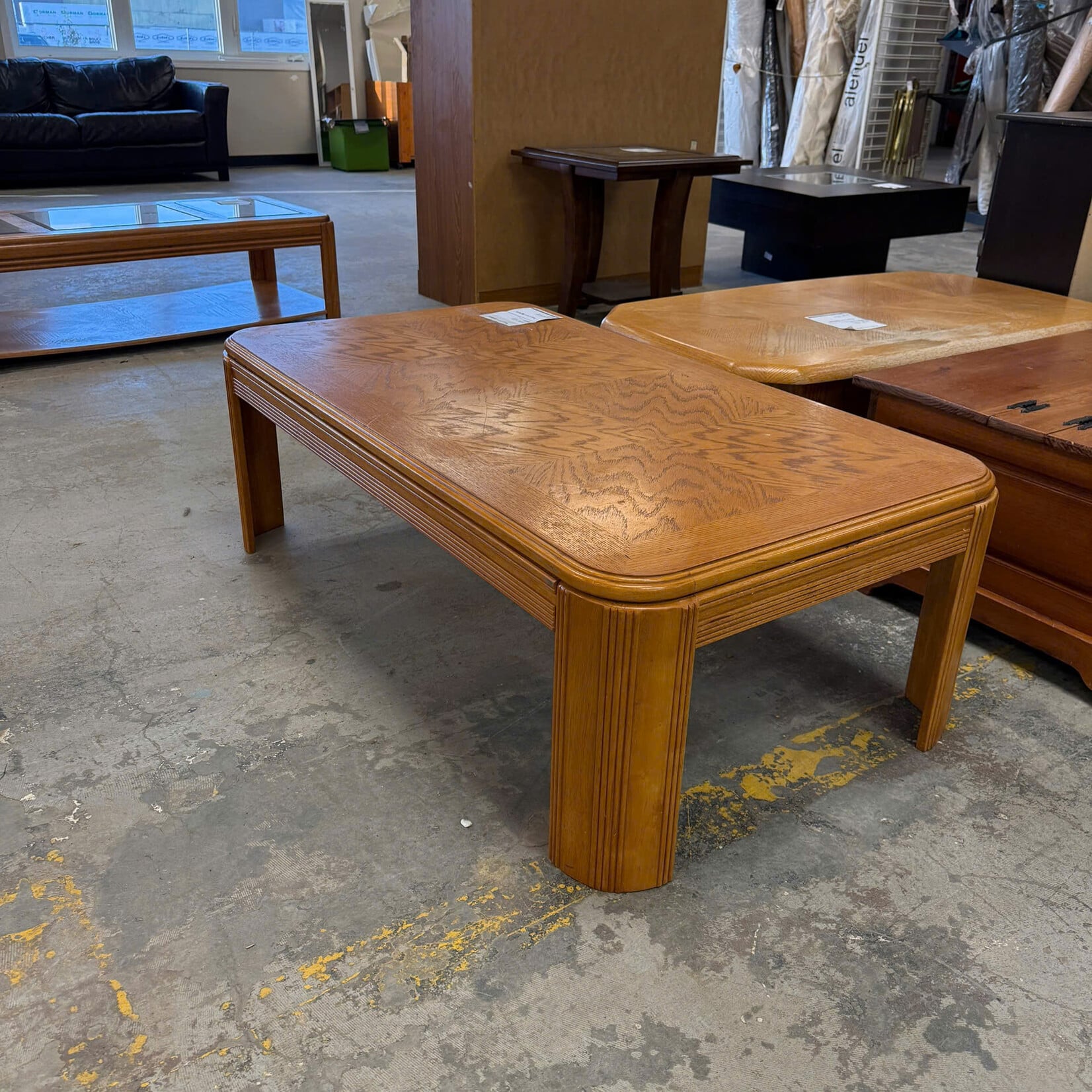 Brown Square Coffee Table