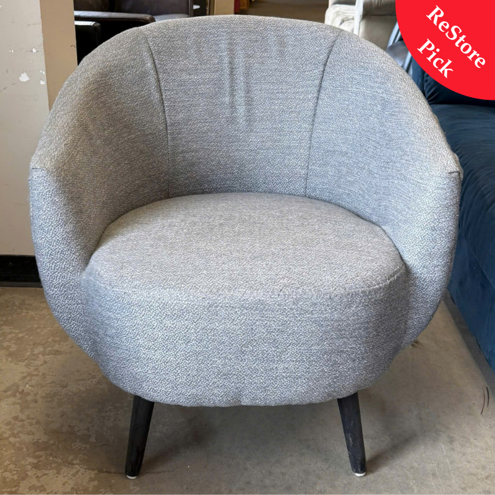 Grey Basket Chair