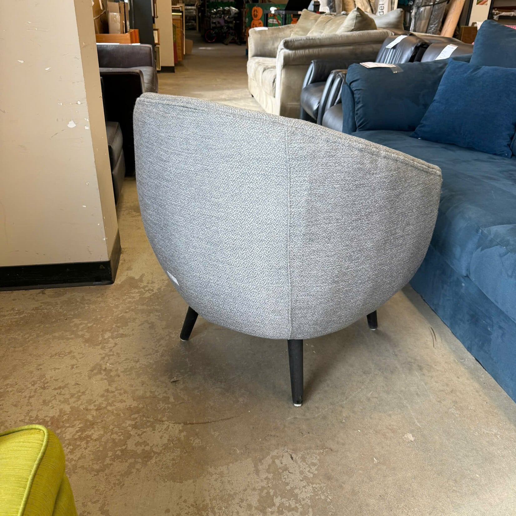 Grey Basket Chair