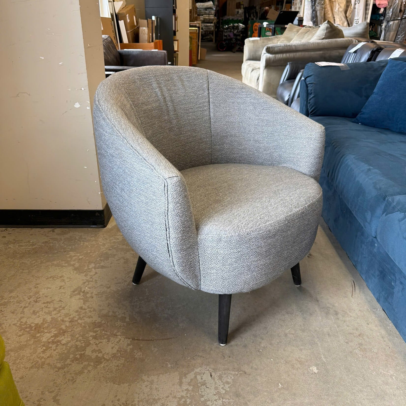 Grey Basket Chair