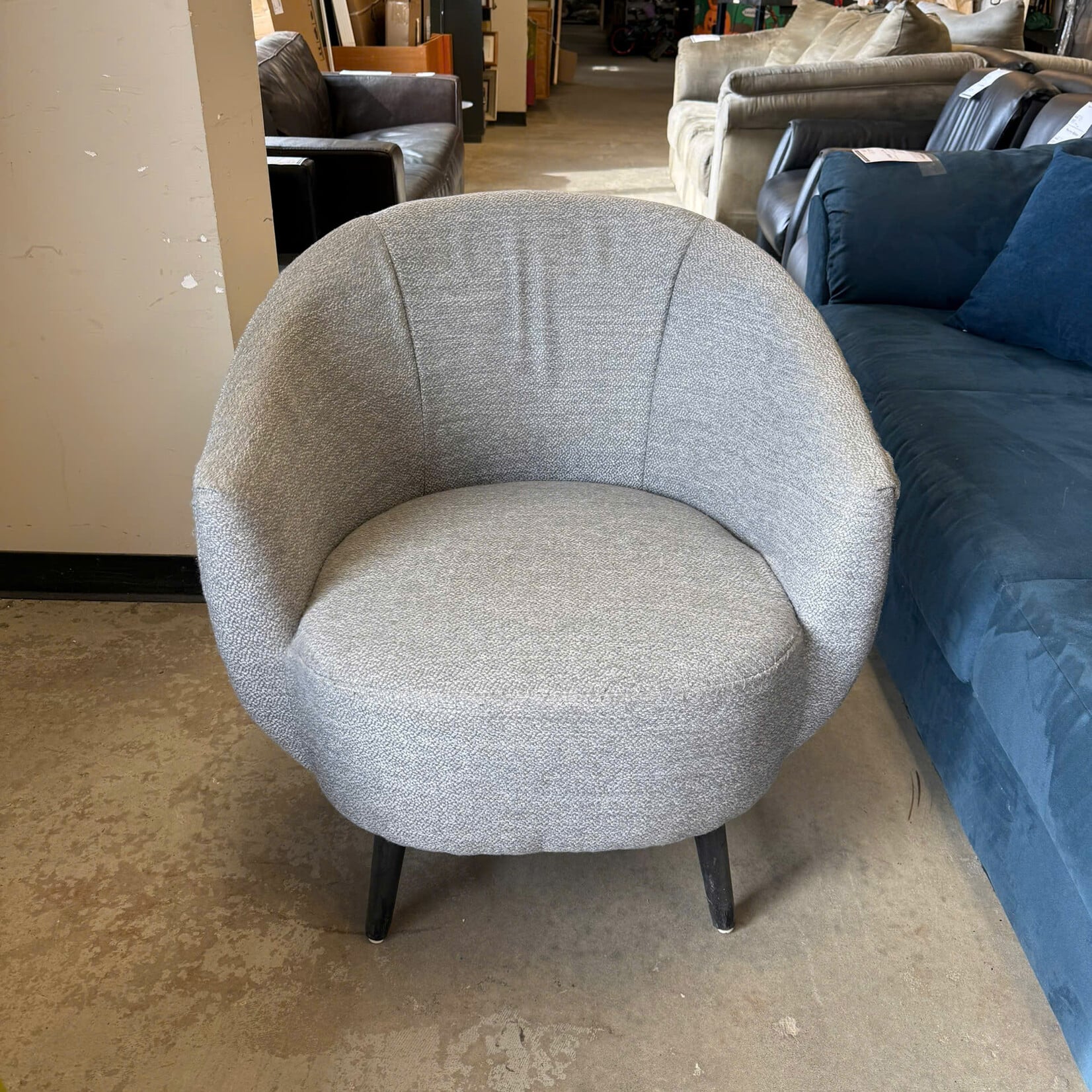 Grey Basket Chair