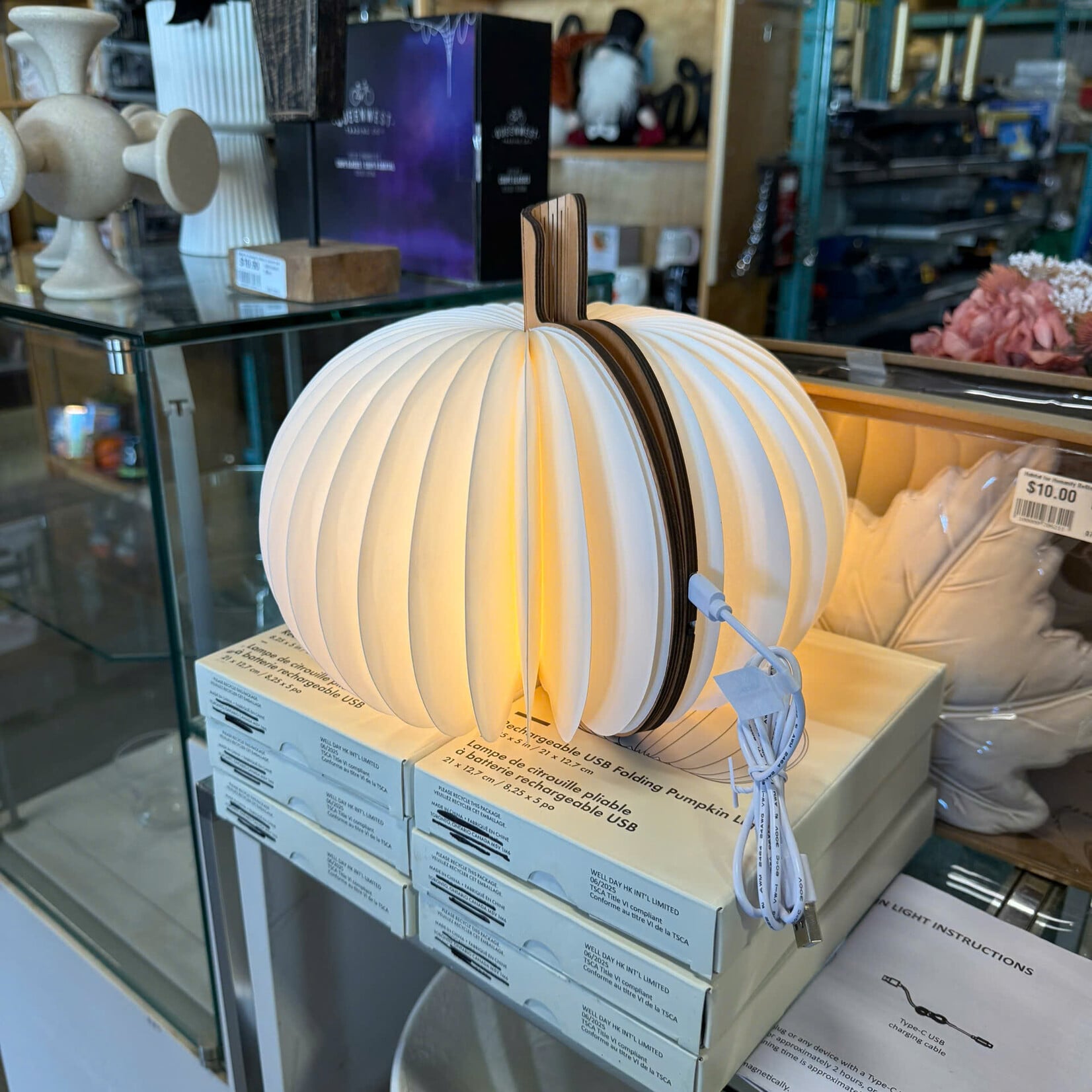 Rechargeable Pumpkin Light