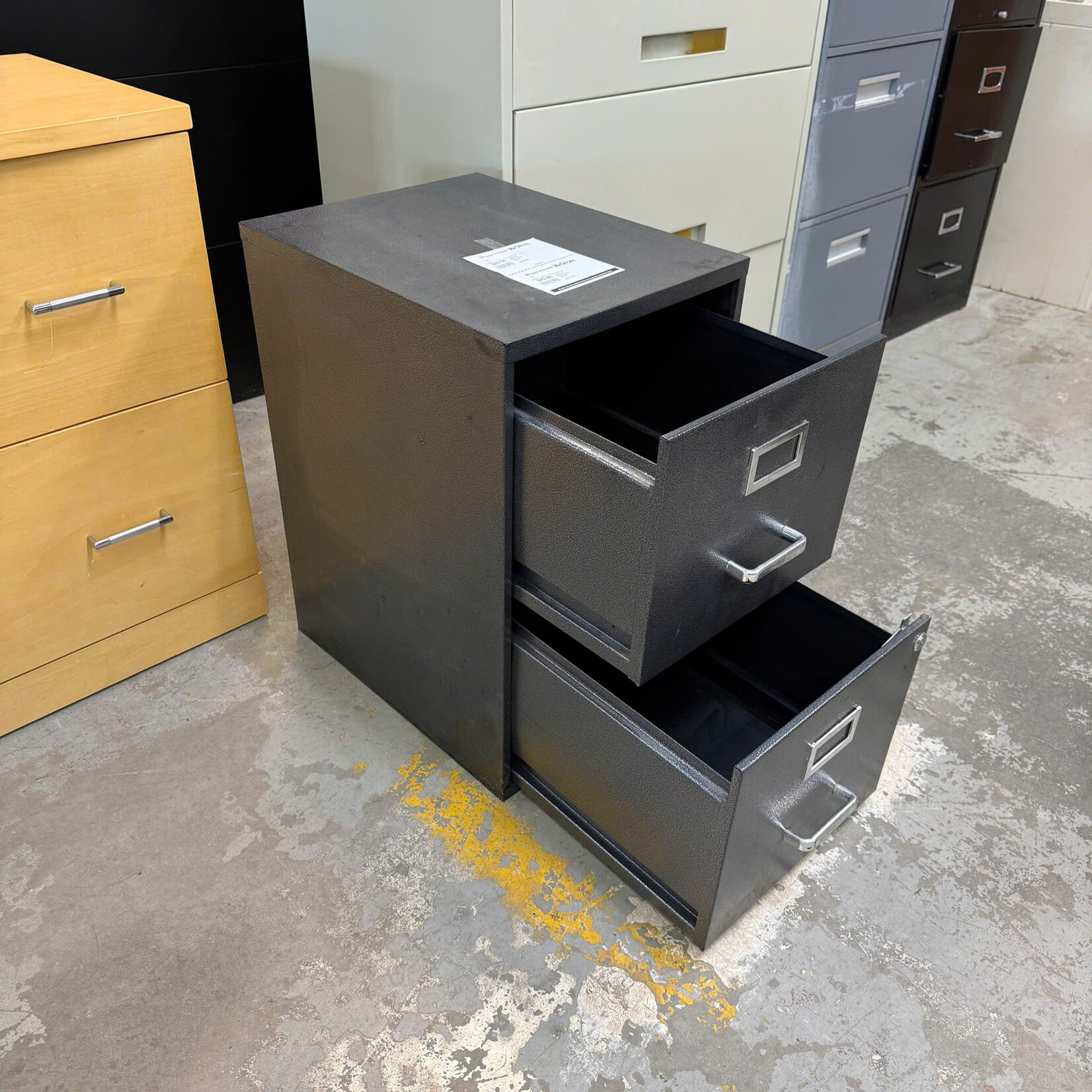 2 Shelves Metal Filing Cabinet