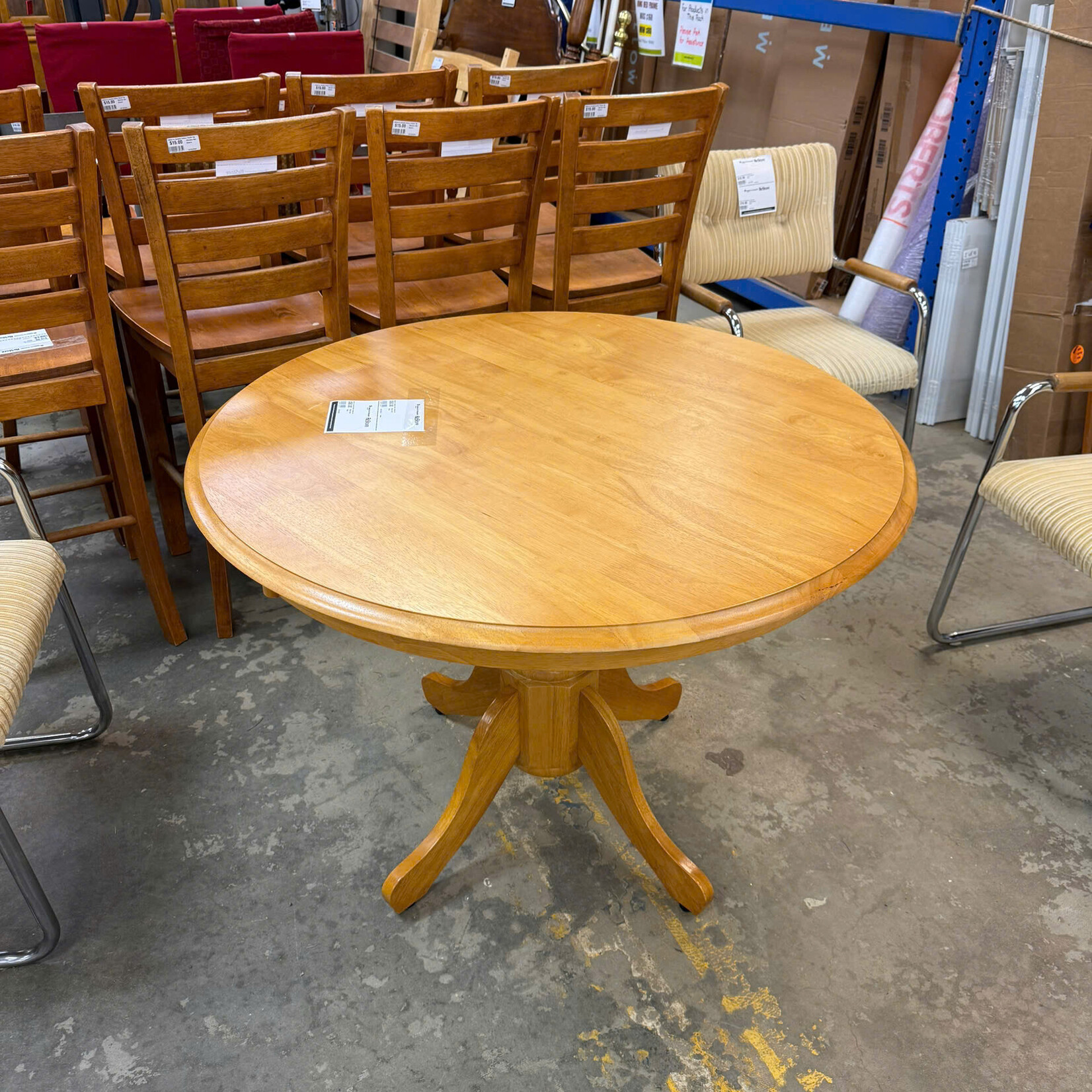 Round Oak Table