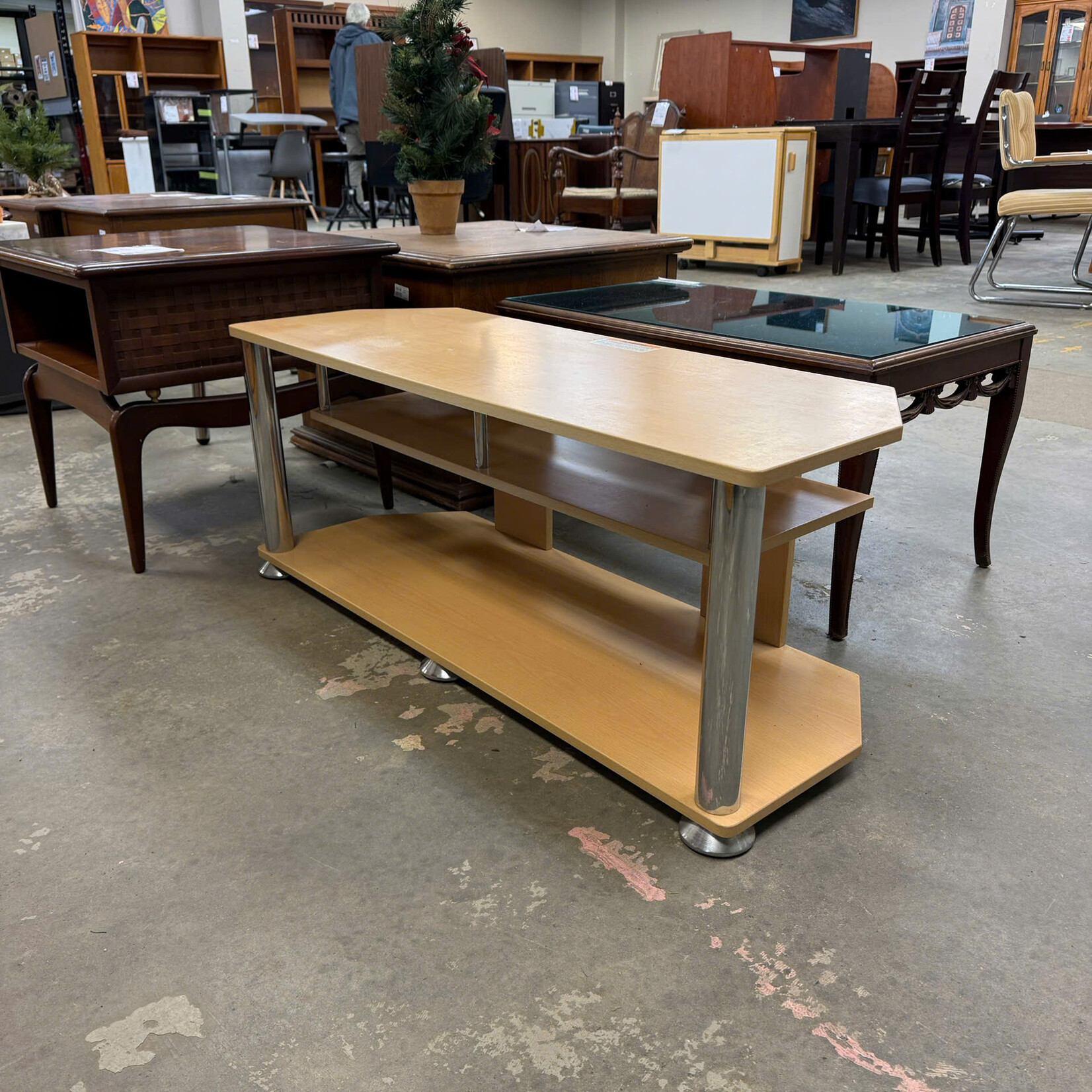 Beige TV Stand