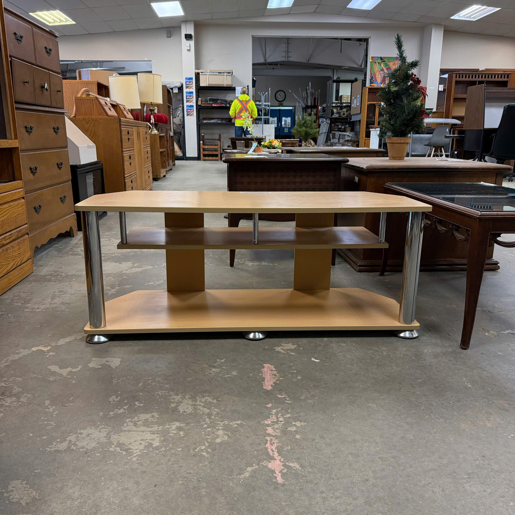 Beige TV Stand