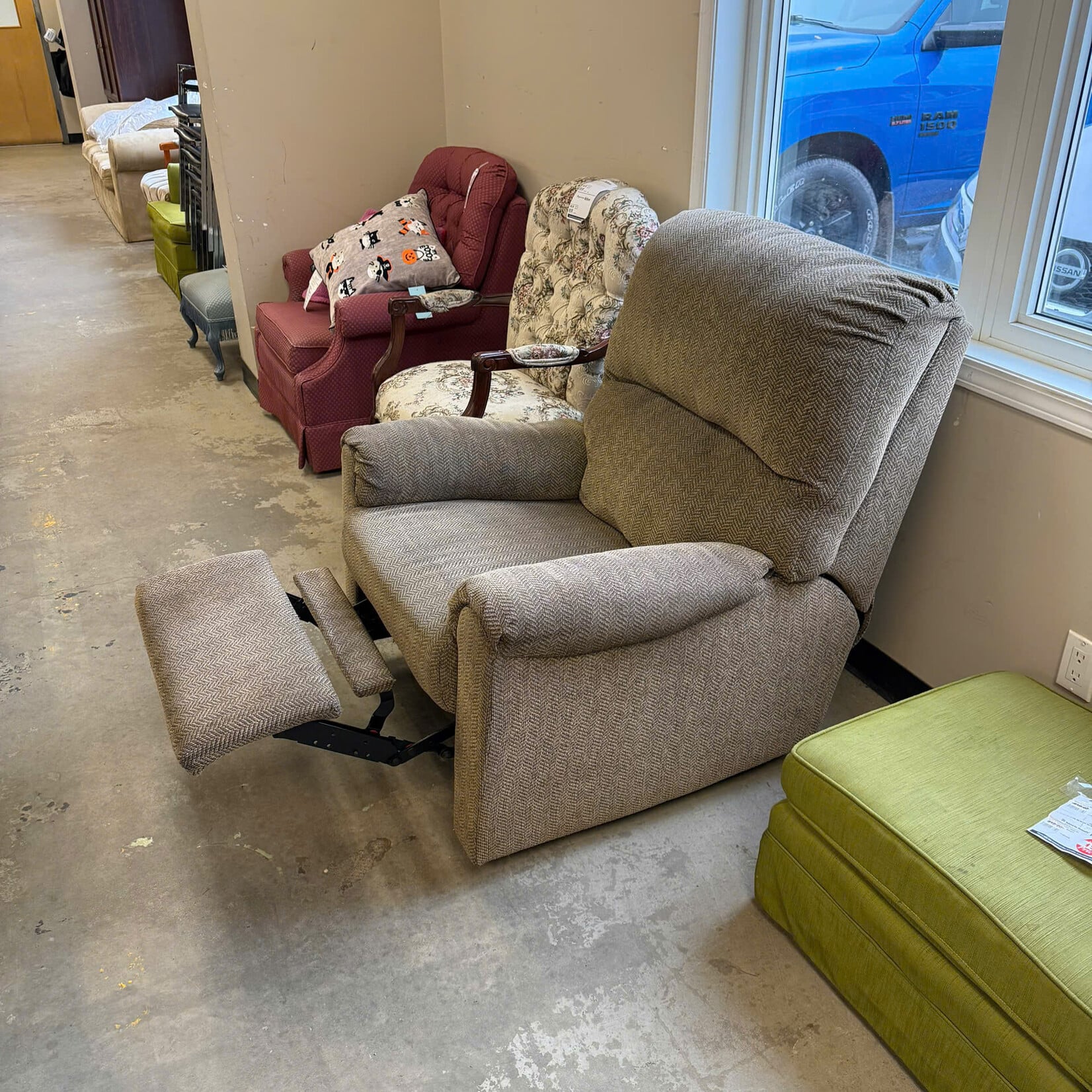 Grey Lazy Boy Chair