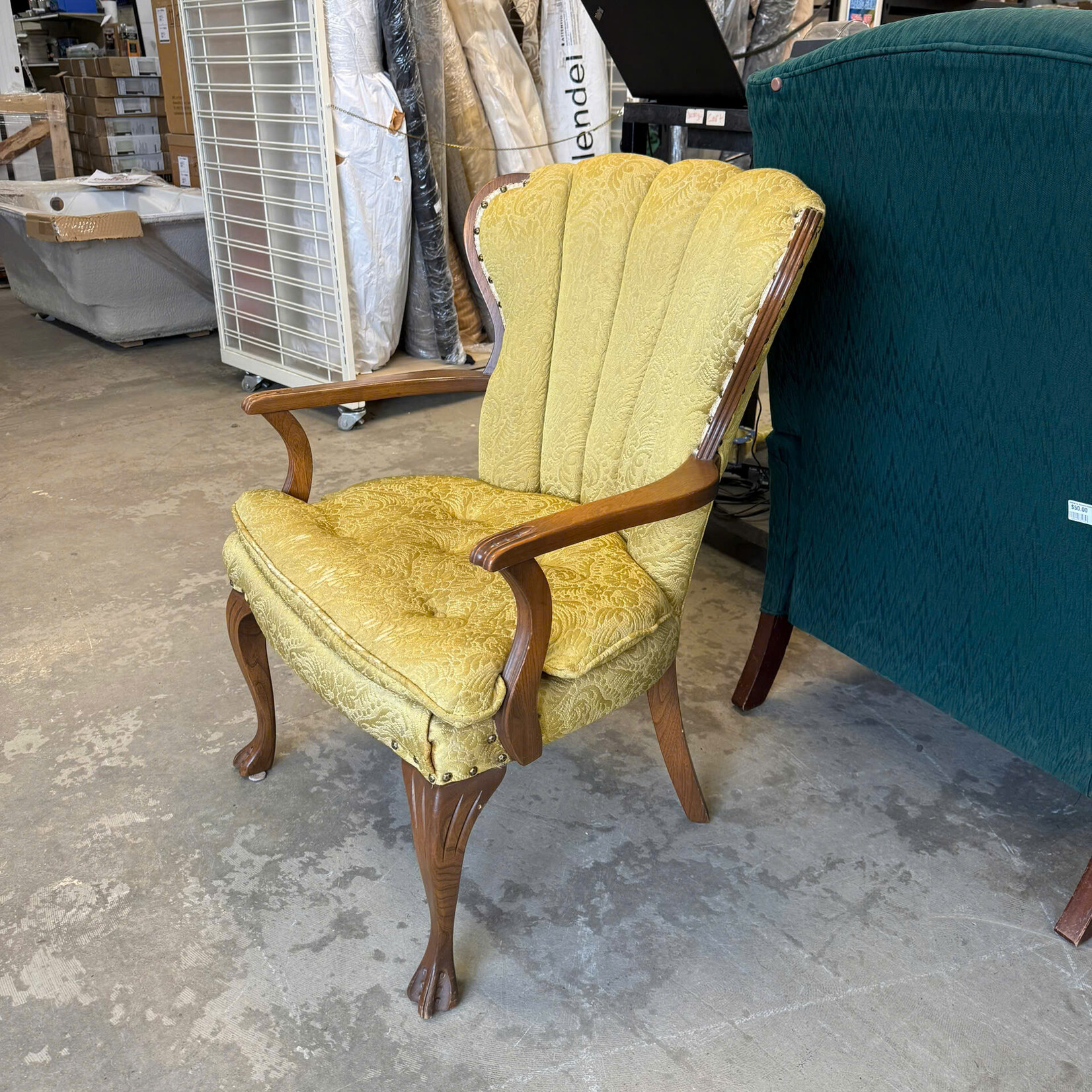 Yellow Floral Chair