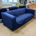 Blue Covered Couch