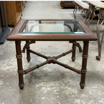 Brown Glass End Table