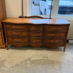 9 Drawer Brown Dresser/W Mirror