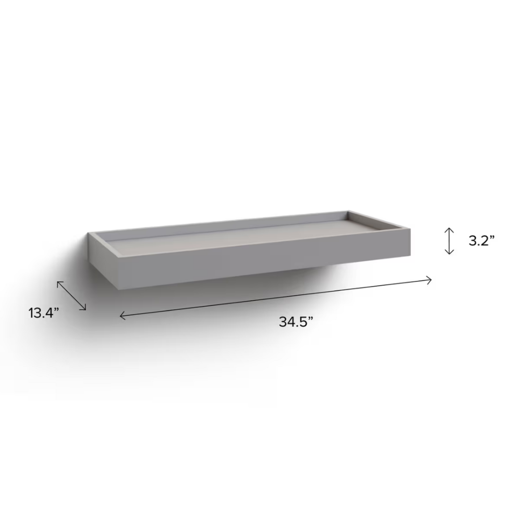 Home Grey Floating Shelf