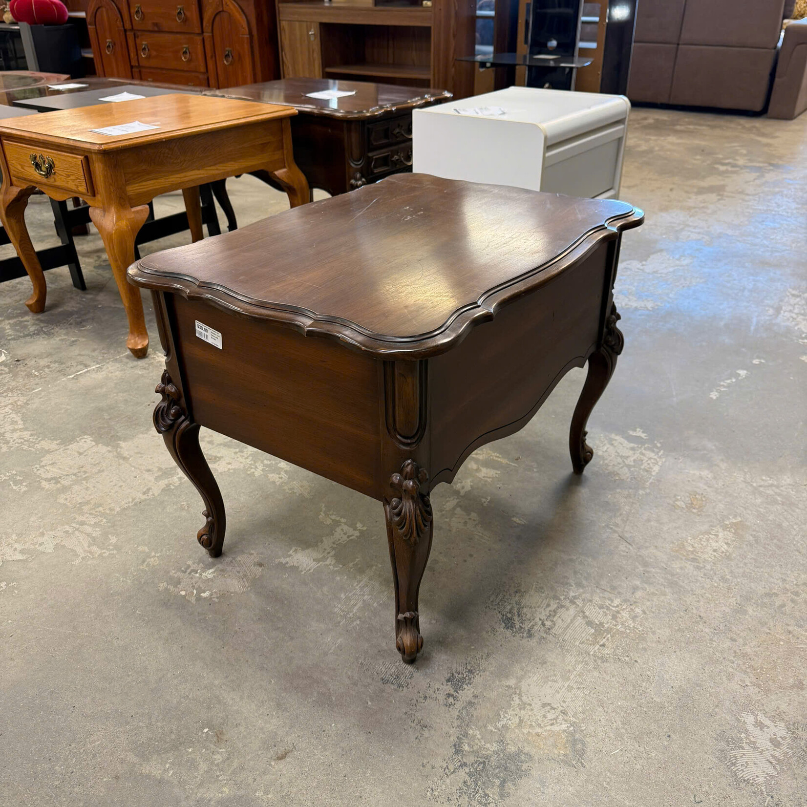 Wooden End Table with Drawer