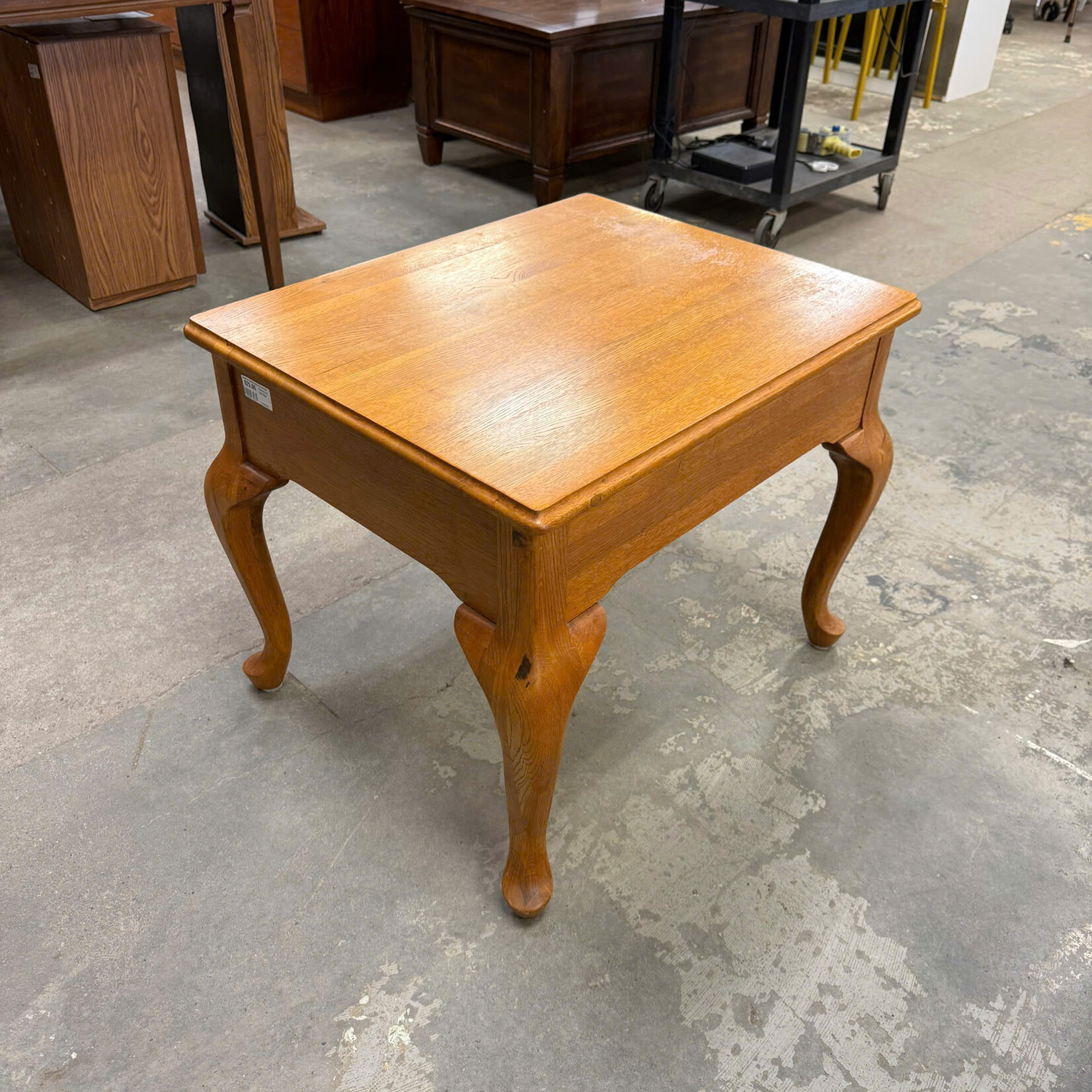Curved Leg End Table