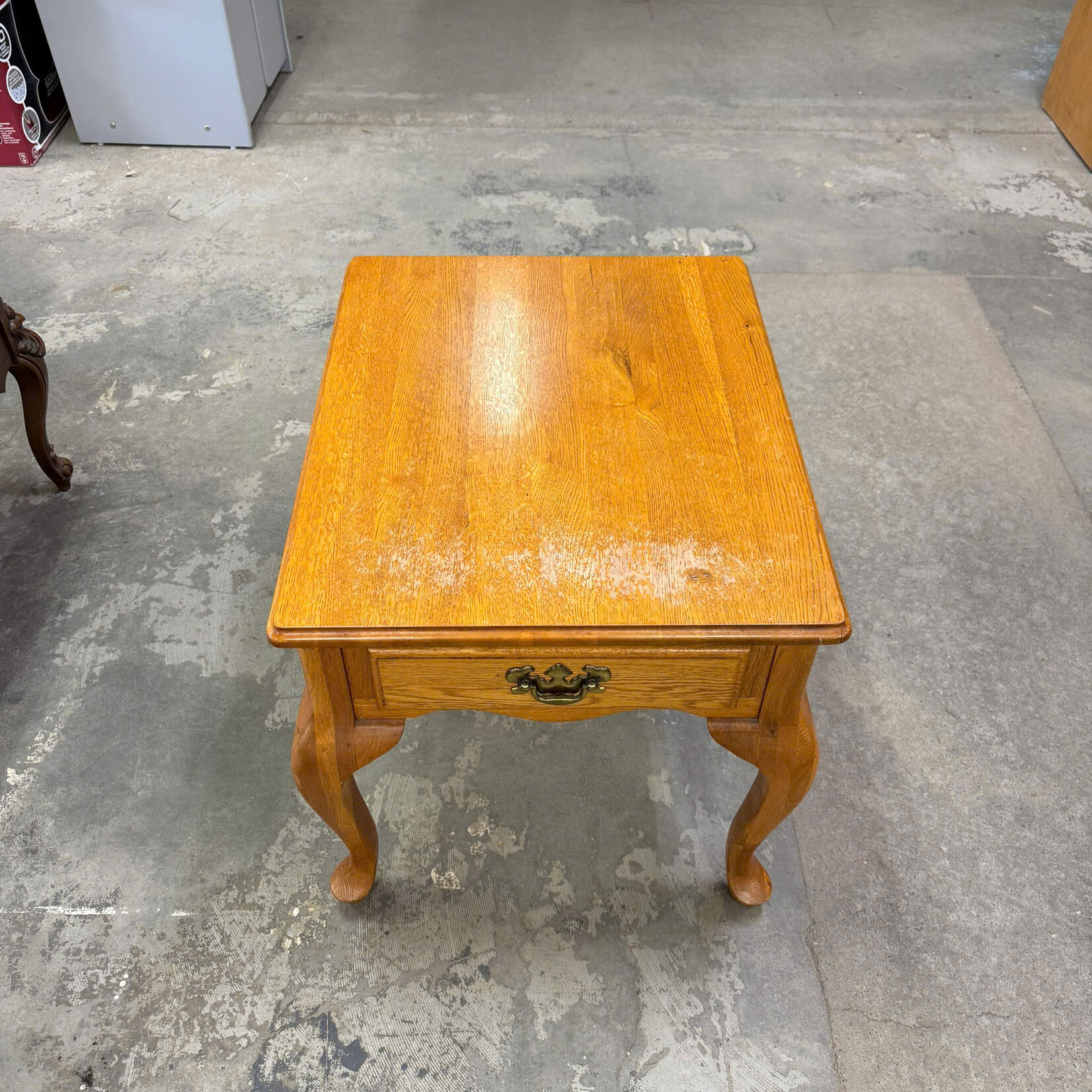 Curved Leg End Table