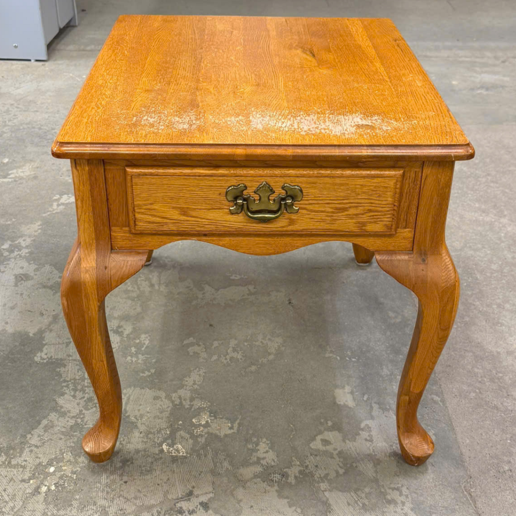 Curved Leg End Table