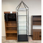 4 Glass Shelf Unit