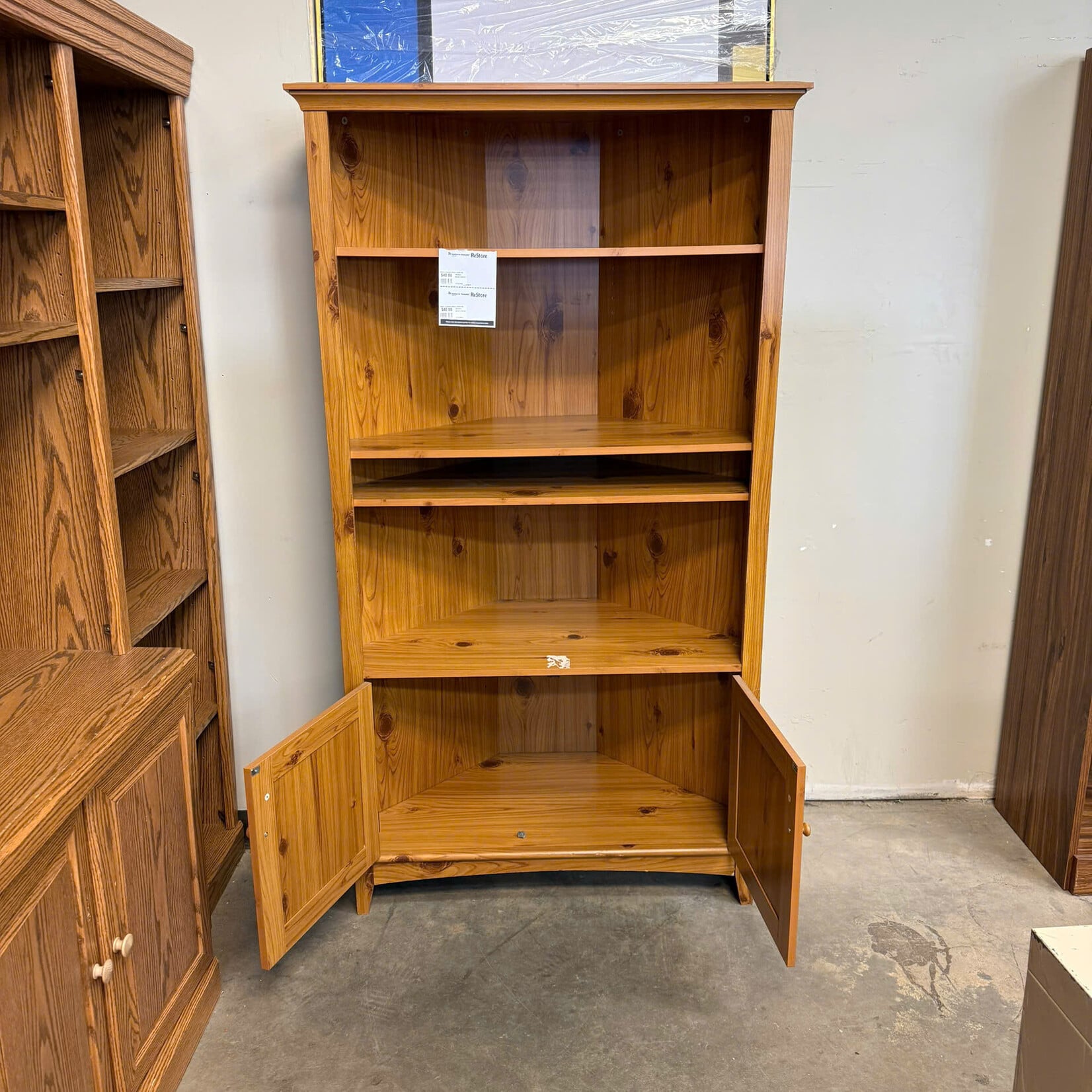 Wooden Corner Cabinet